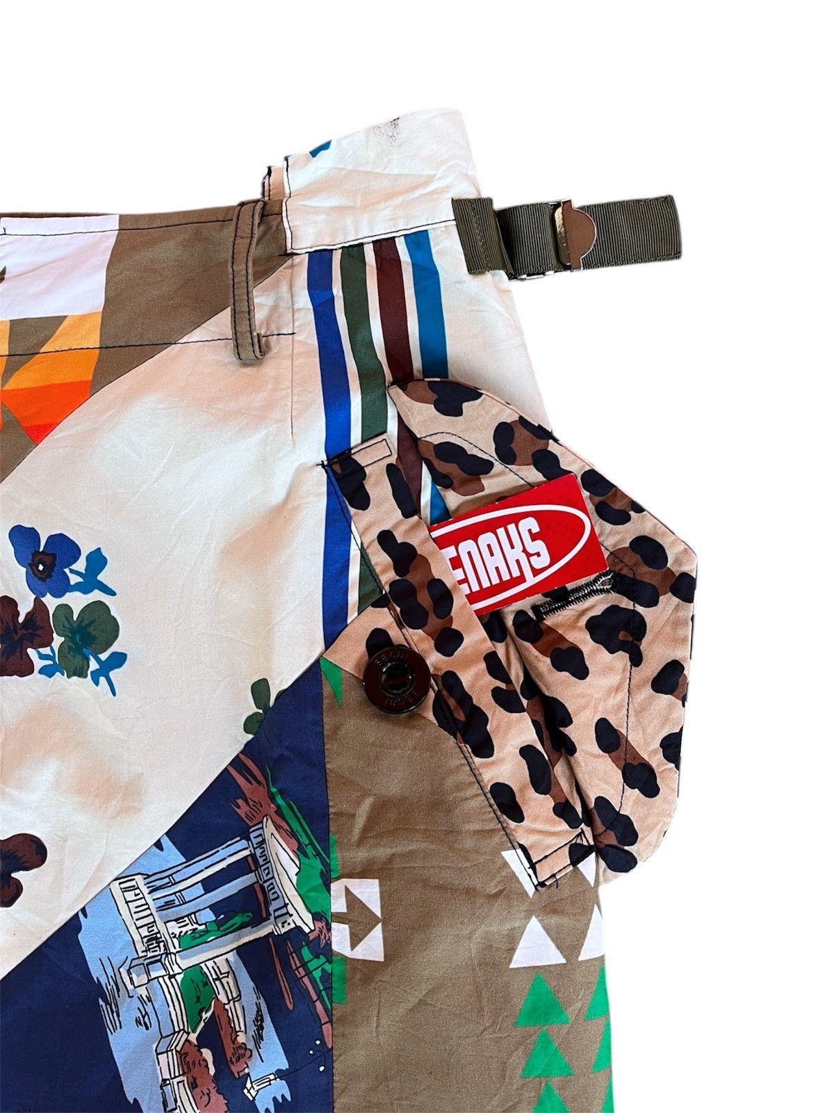 Sacai Sacai x Hank Willis Thomas patchwork asymmetric skirt Size 32" / US 10 / IT 46 - 5 Thumbnail