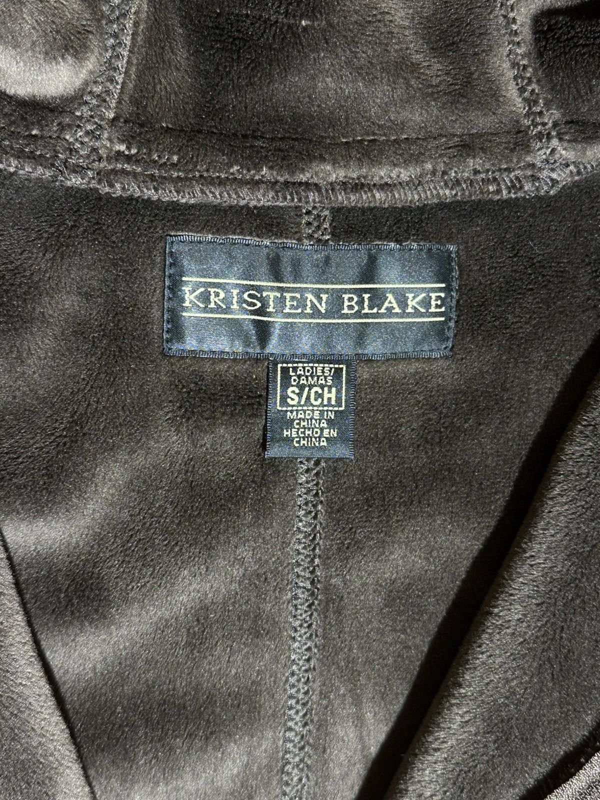 Other Kristen Blake Brown Soft Plush Velour Zip Up Hooded Size S / US 4 / IT 40 - 6 Thumbnail