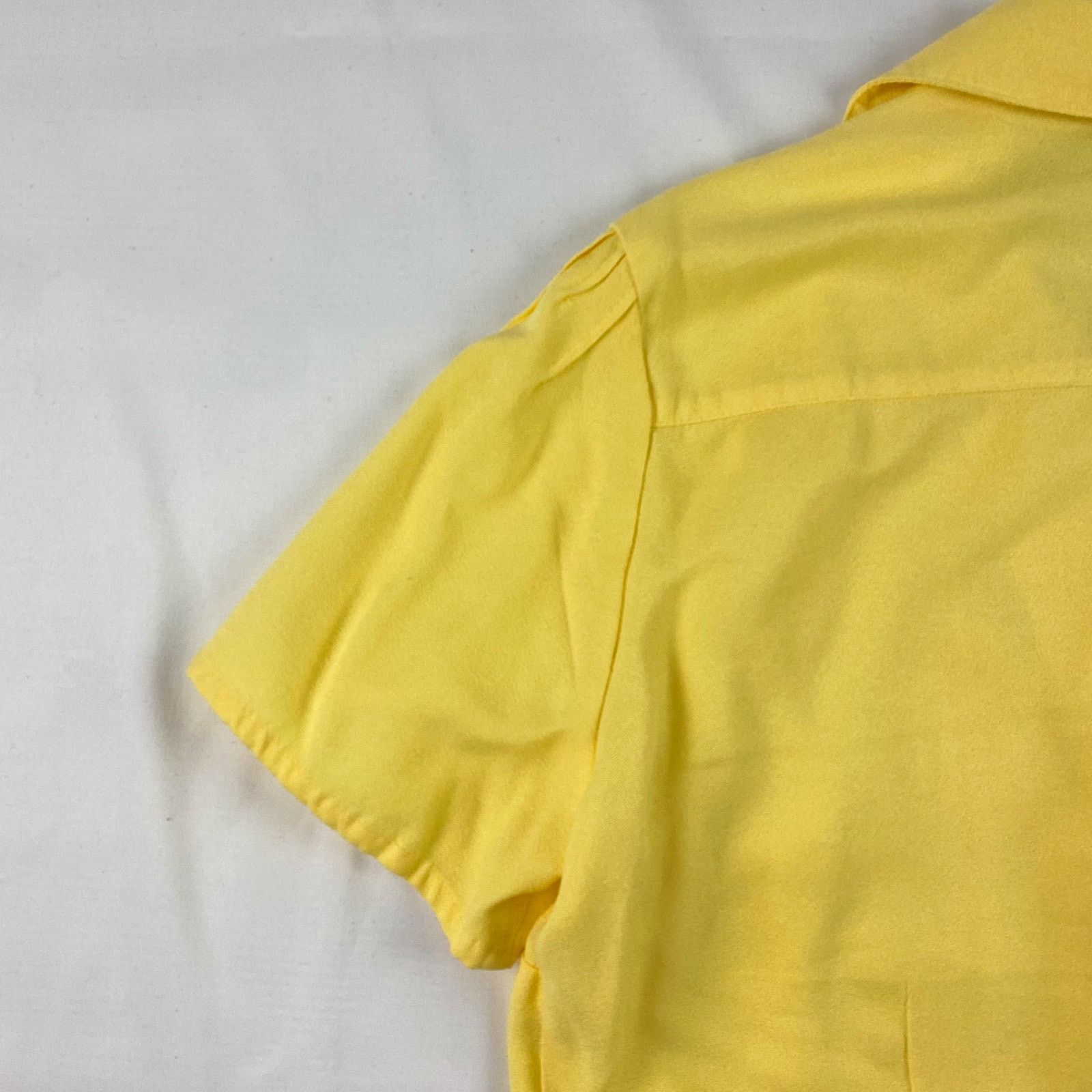Vintage Sag Harbor Vintage Yellow Button Front Blouse Womens Small Size S / US 4 / IT 40 - 10 Thumbnail