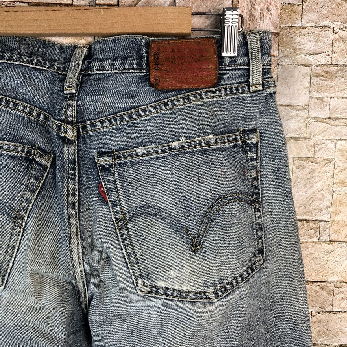 Levi's Levis Blue Distressed ripped cobain Denim Pants #A1135 Size US 32 / EU 48 - 17 Thumbnail