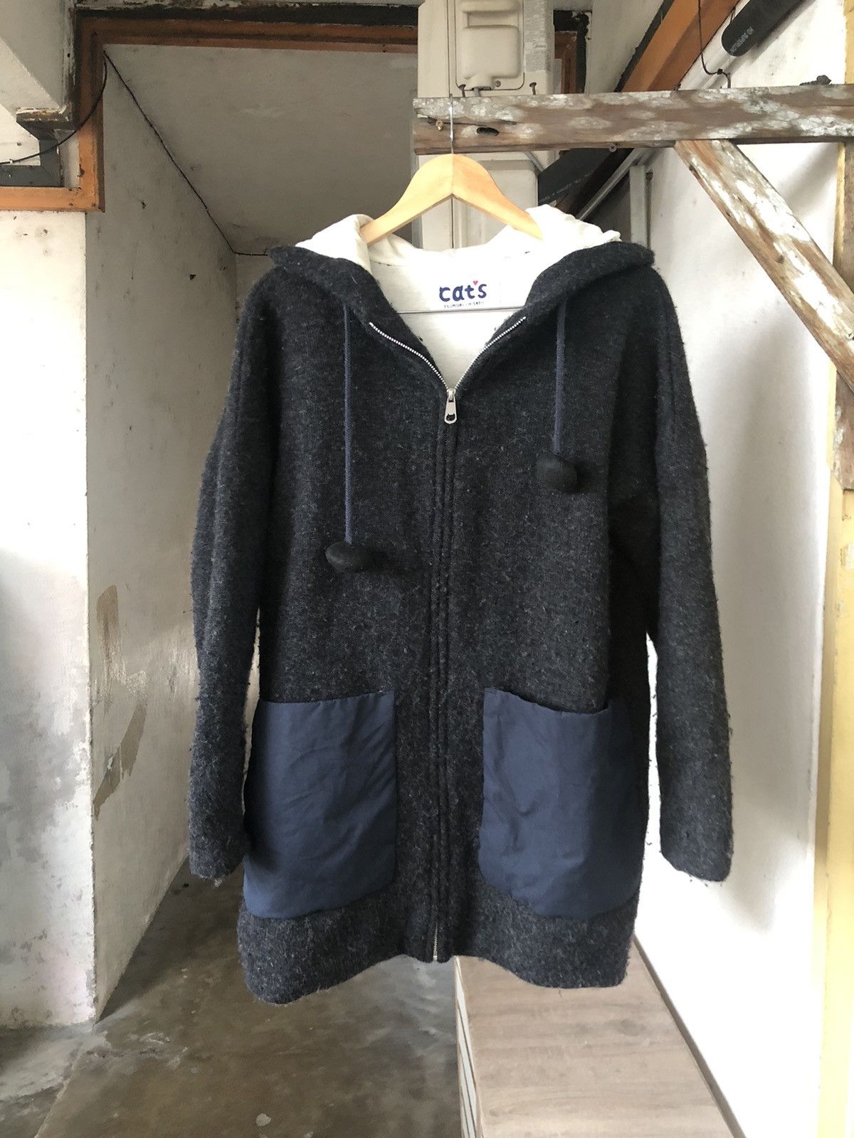 Issey Miyake Tumori Chisato by Issey Miyake Soft Wool Gothic Long Jacket Size L / US 10 / IT 46 - 2 Thumbnail