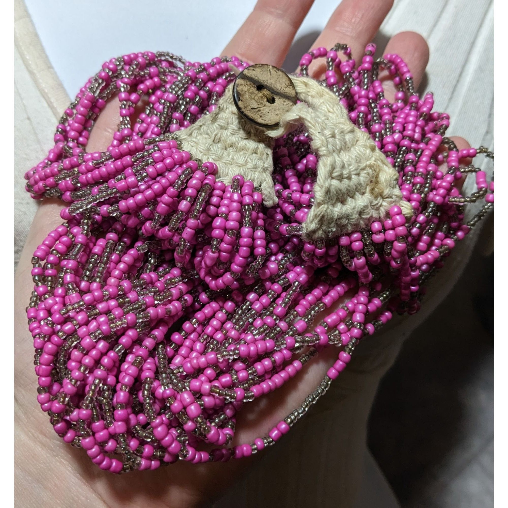 Other Retro Pink Beaded Multilayer Glass Necklace Size ONE SIZE - 4 Thumbnail