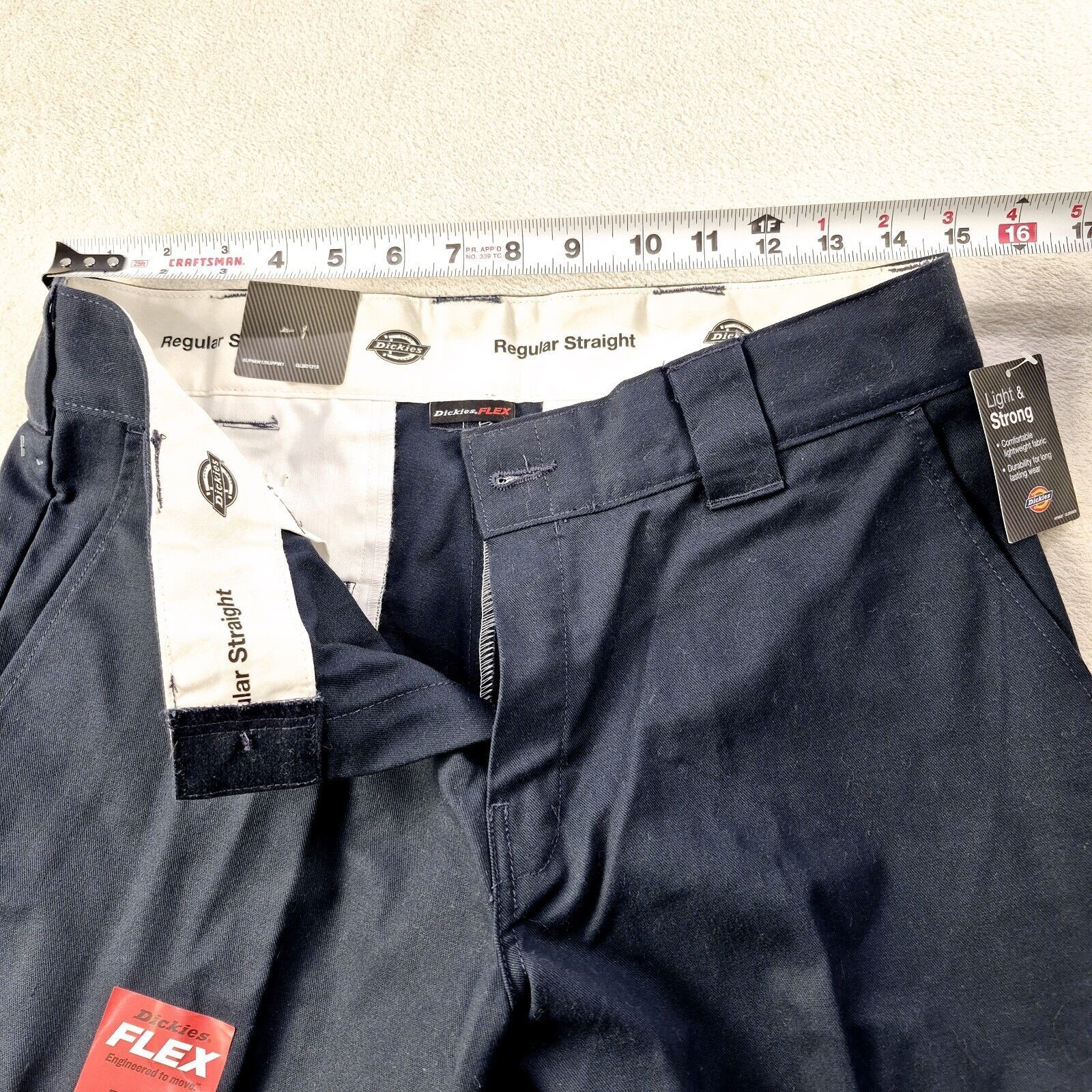 Dickies Dickies Regular Straight Flex Work Pants 32X30 Navy Blue NWT Size US 32 / EU 48 - 5 Thumbnail