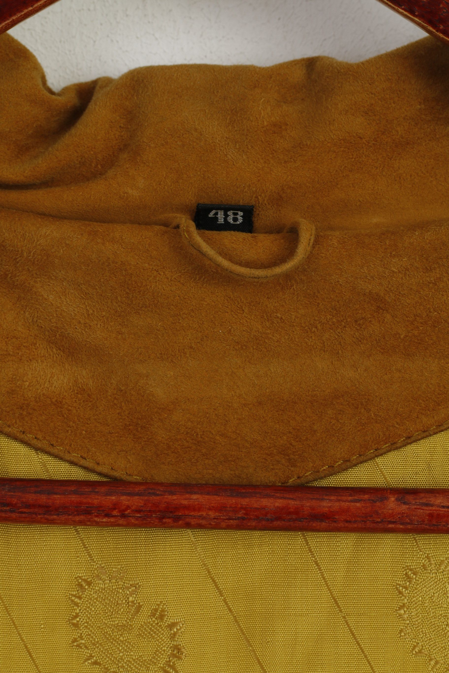 Vintage Vintage Women 48 XXL Jacket Mustard leather 7293 Size XXL / US 16-18 / IT 52-54 - 4 Thumbnail