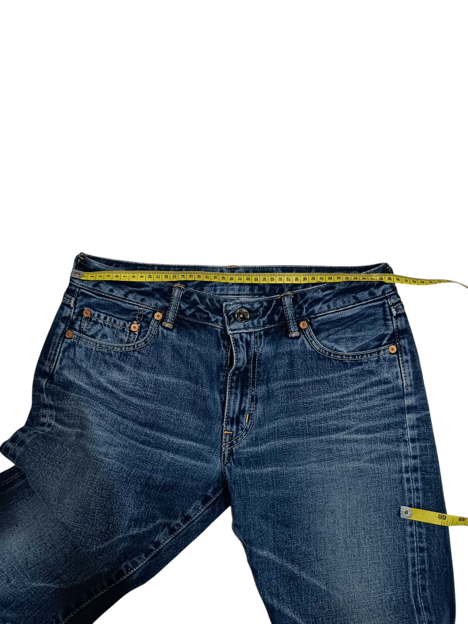 Japanese Brand × Self Edge ⚡ Selvedge ⚡Denim Pants Yellow Line Size 31" - 12 Thumbnail