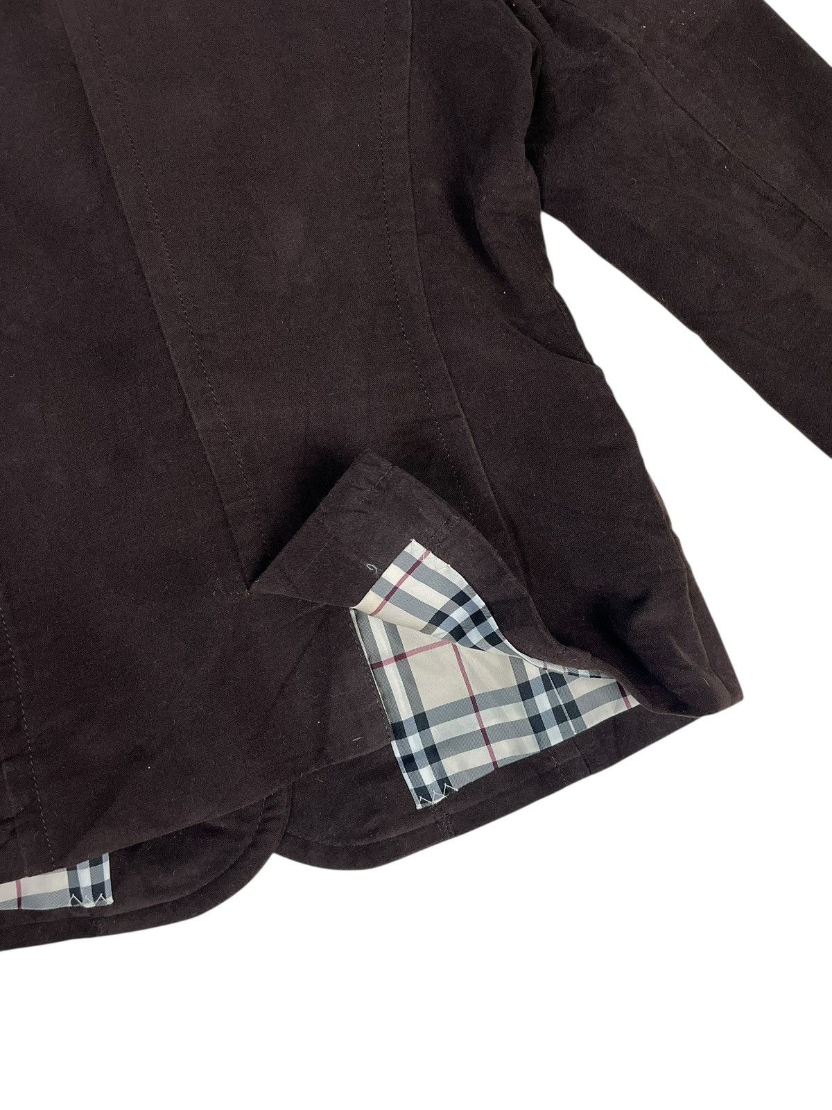 Burberry Burberry Blue Label Brown Velvet Cropped Jacket Blazer Size S / US 4 / IT 40 - 9 Thumbnail