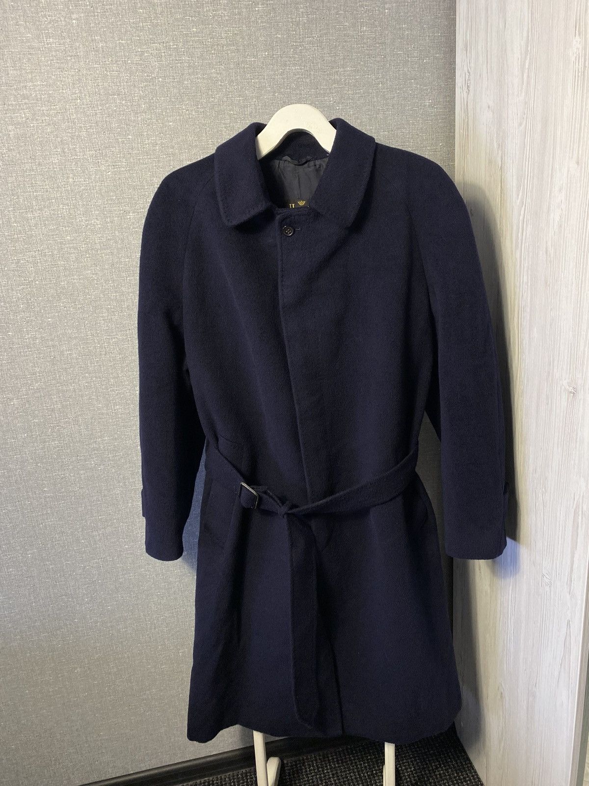 Herno × Vintage Rare Vintage Cashmere & Wool Herno Heavy Belted Coat Size US M / EU 48-50 / 2 - 2 Thumbnail