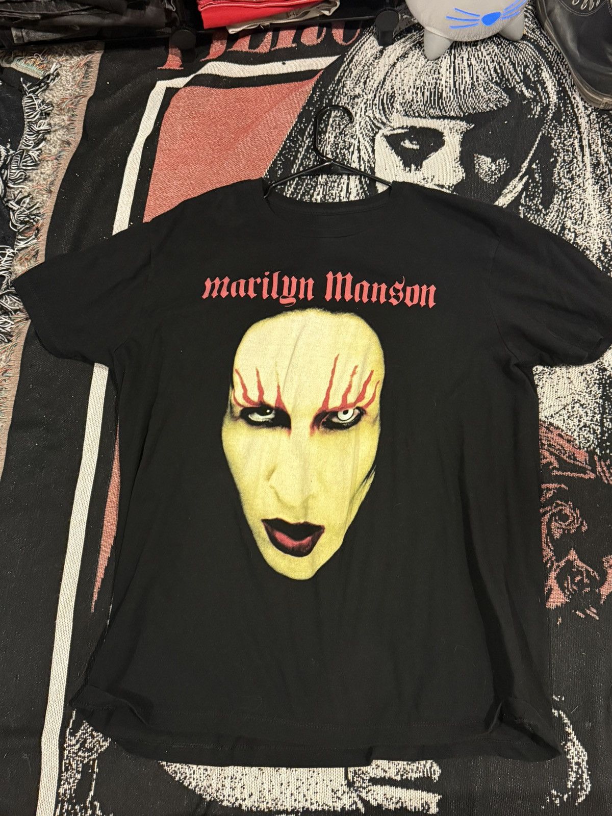 Band Tees Marilyn manson tee Size US XL / EU 56 / 4 - 1 Thumbnail