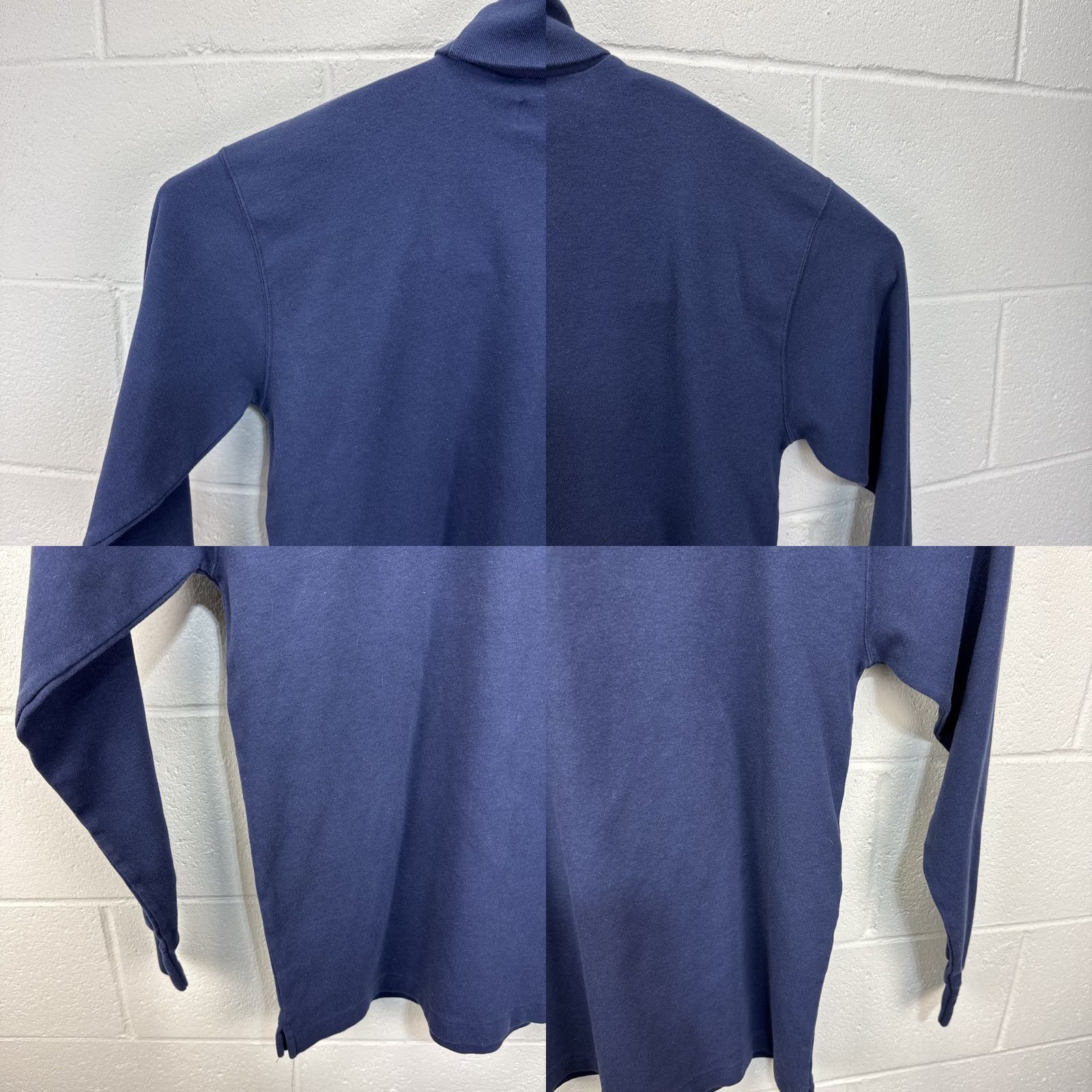 Polo Ralph Lauren VINTAGE Polo Ralph Lauren Blue Cotton Turtleneck Shirt Men’s Large Polo Pony 90s USA Regular Long Sleeve Chest 21 Shoulder 28 Size US L / EU 52-54 / 3 - 9 Thumbnail