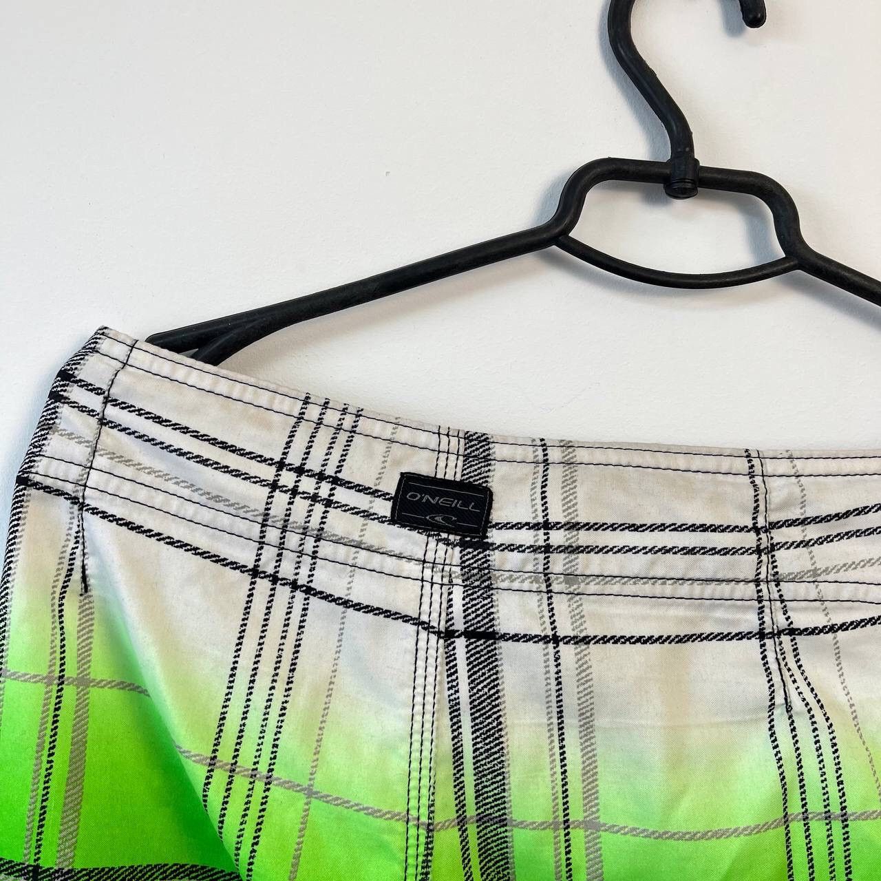 O'Neill VINTAGE ONEILL BIG LOGO SWIM BOARD SURF NYLON SHORTS Y2K Size US 33 - 7 Thumbnail