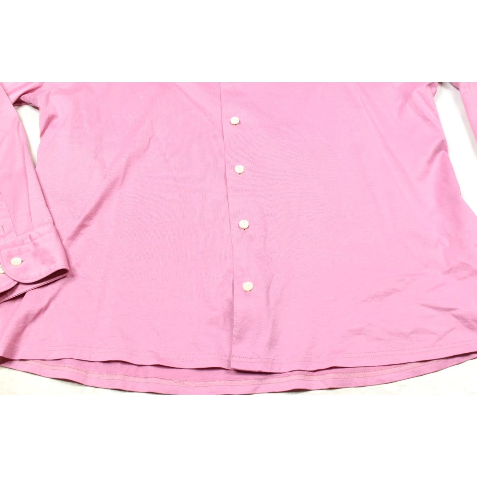 Eton ETON Contemporary Shirt Mens XL Pink Long Sleeve Button-Up Cotton Jersey Size US XL / EU 56 / 4 - 4 Thumbnail