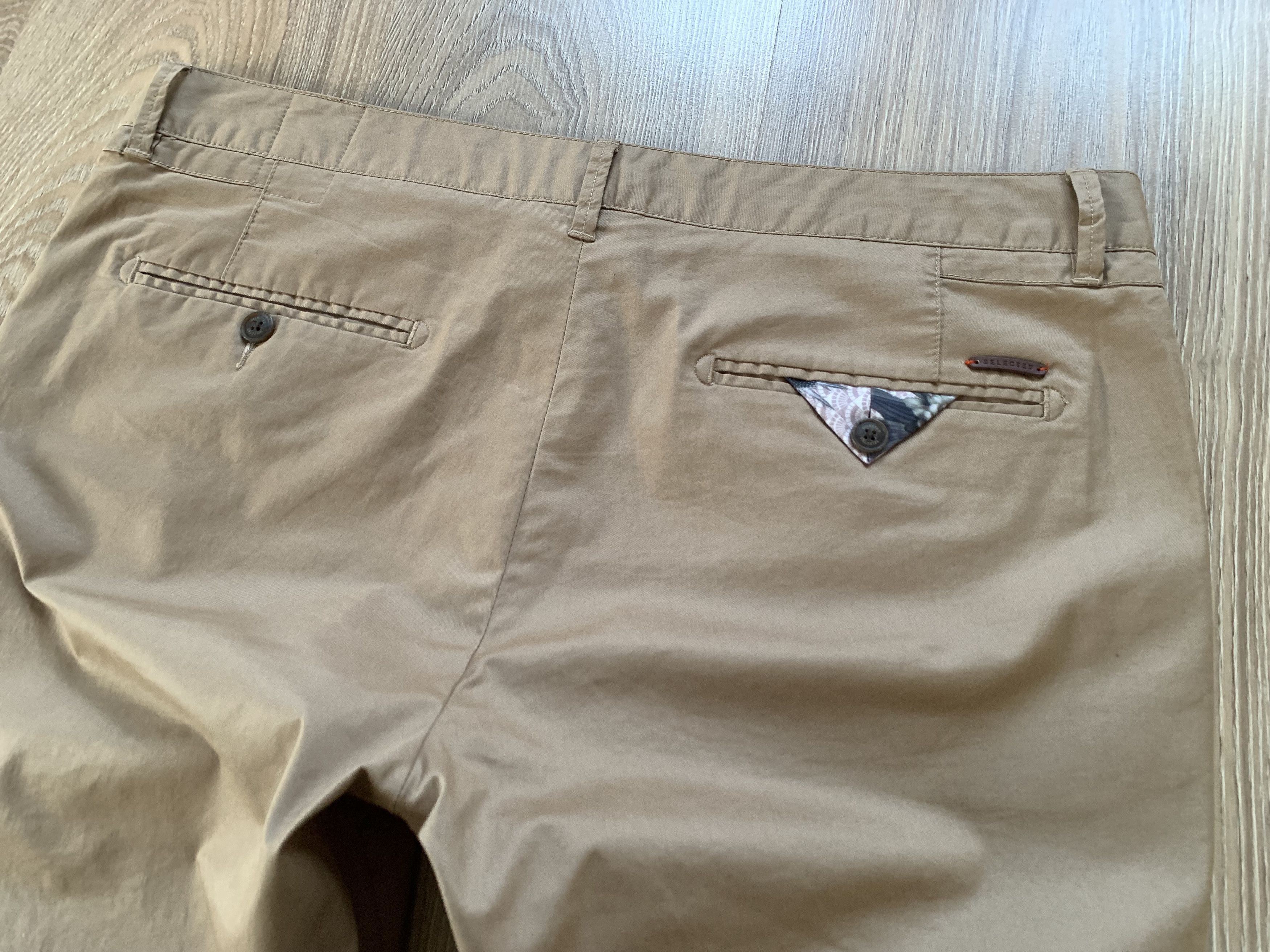 Selected Homme Selected Slim Fit Beige Basic Cotton Casual Pants Size US 36 / EU 52 - 6 Thumbnail
