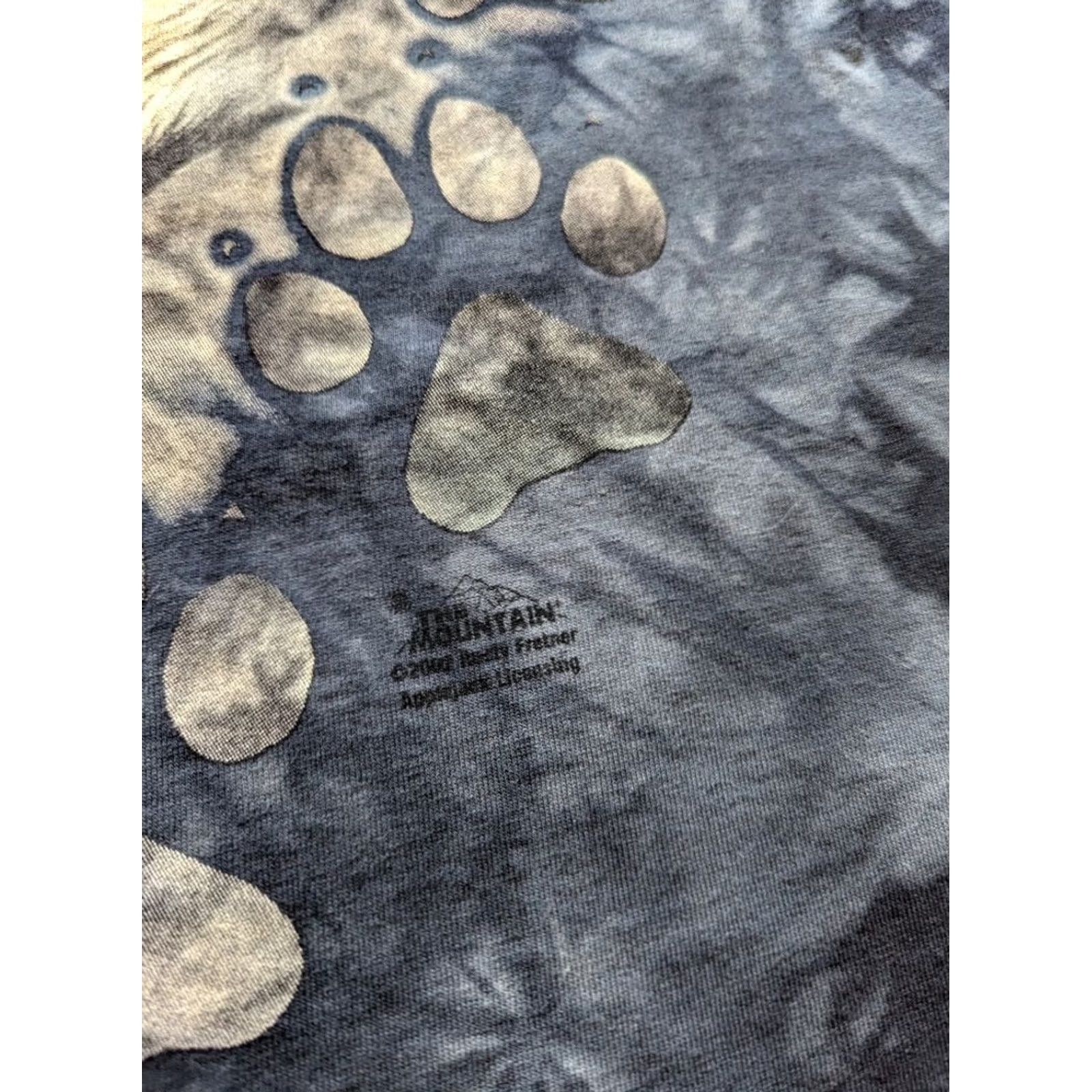 The Mountain The Mountain Wolf Tie Dye Shirt Mens XXL Gray Size US XXL / EU 58 / 5 - 3 Thumbnail