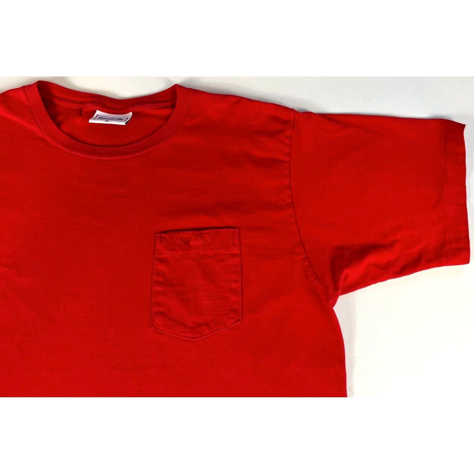 Reebok Men's Vintage 90s Reebok Pocket Tee Single Stitch Made in USA Sz XL Size US XL / EU 56 / 4 - 4 Thumbnail