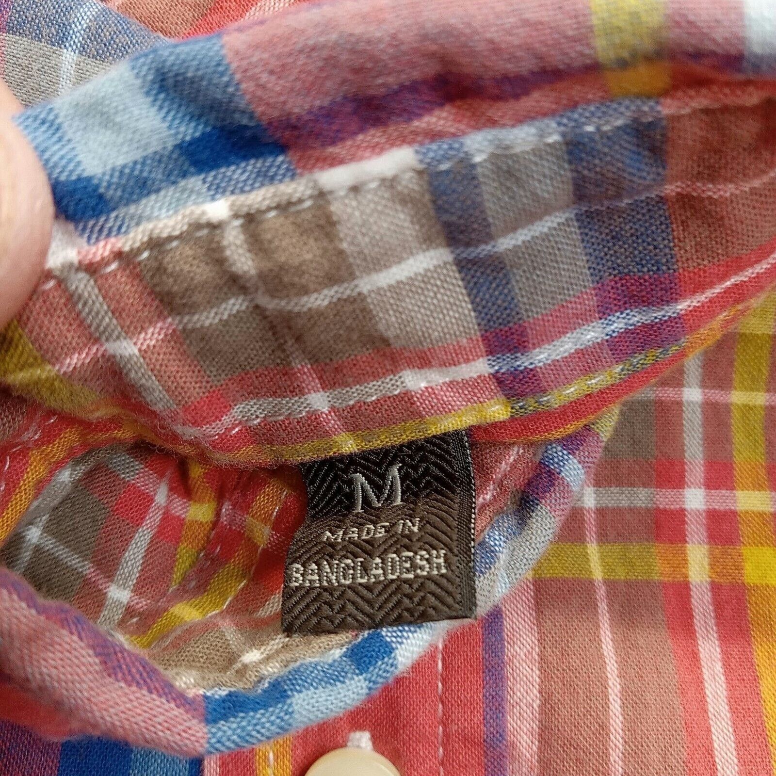 JACHS NY JACHS Shirt M Men's New York Classic Fit Short Sleeve Plaid Size US M / EU 48-50 / 2 - 5 Thumbnail