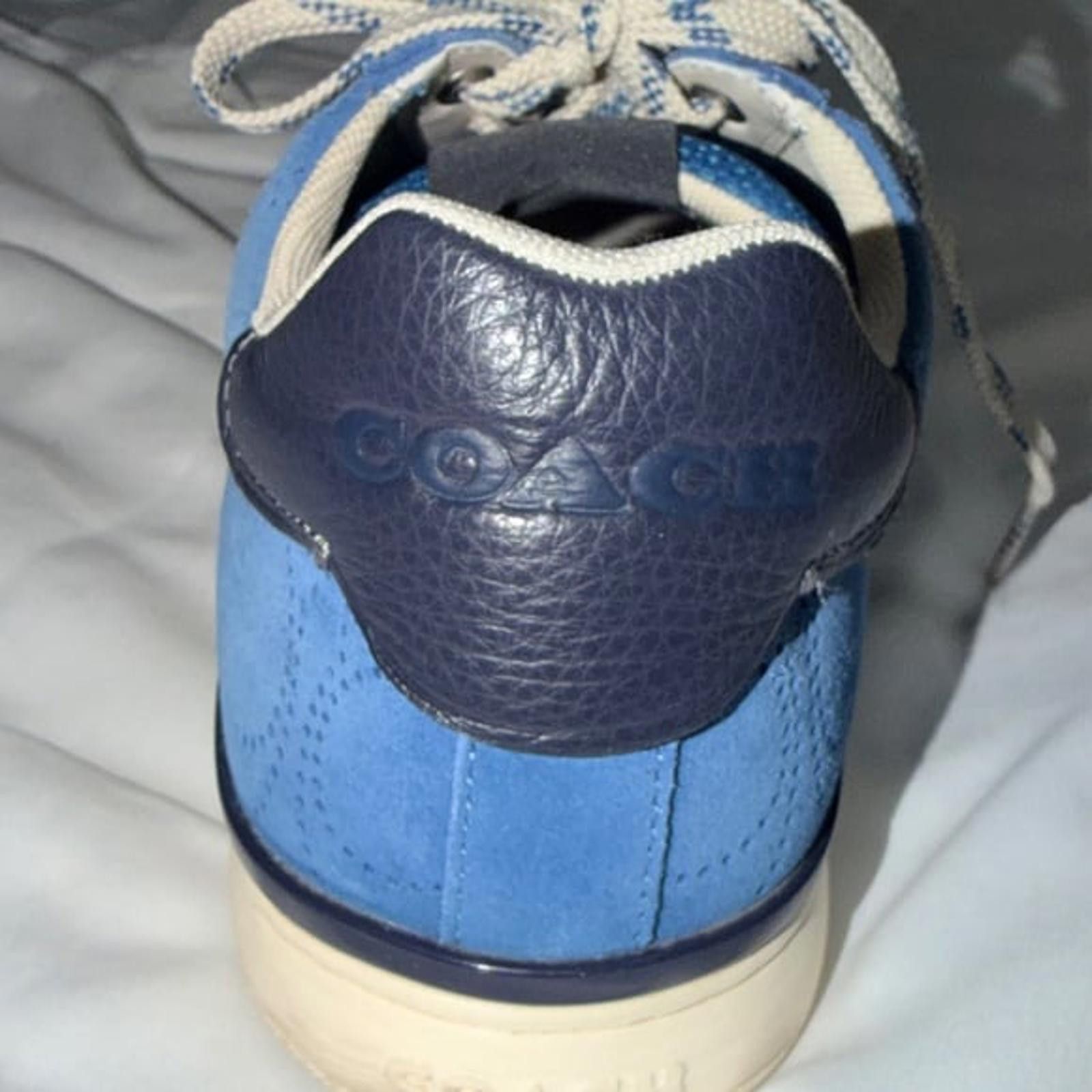 Coach Coach Mens Clip Perforated Low Top Sneaker 9D Bright/Cobalt Size US 9 / EU 42 - 6 Thumbnail
