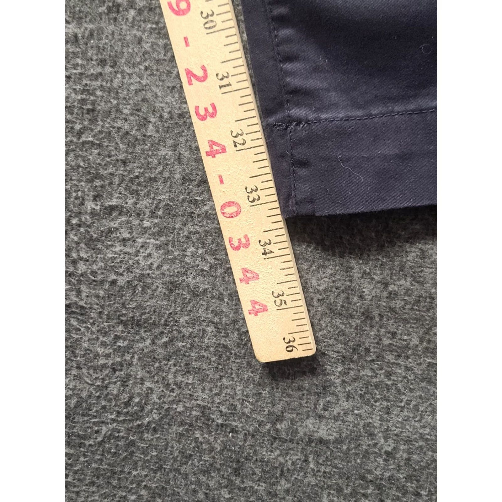 Vintage Tailor Vintage Pants Mens 31x34 Slim Fit Straight Leg Blue Cotton Spandex Chino Size US 31 - 6 Thumbnail