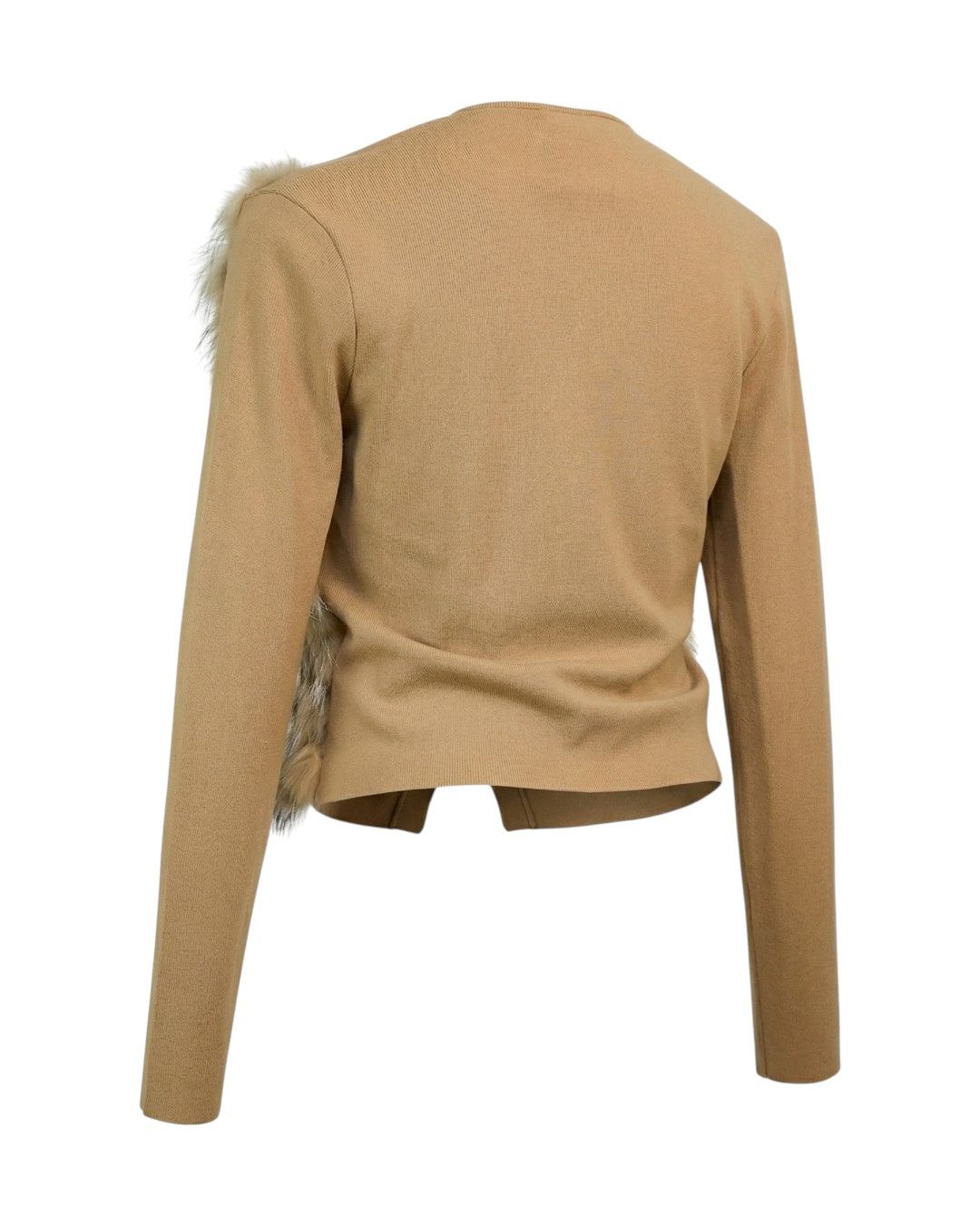 Gianfranco Ferre VINTAGE REAL FOX FUR CARDIGAN Size XL / US 12-14 / IT 48-50 - 2 Thumbnail