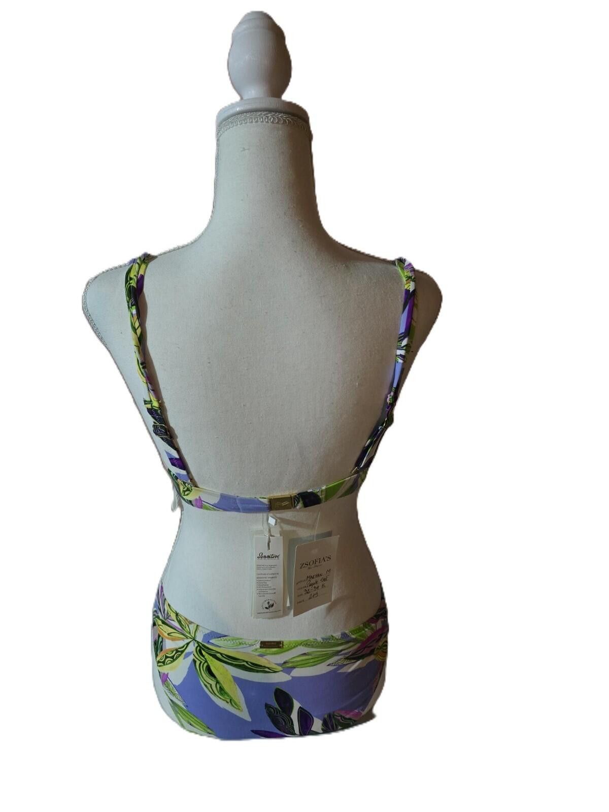 Other Maryan Melhorn 2 Piece Swimwear Purple Bikini NWT Size ONE SIZE - 2 Thumbnail