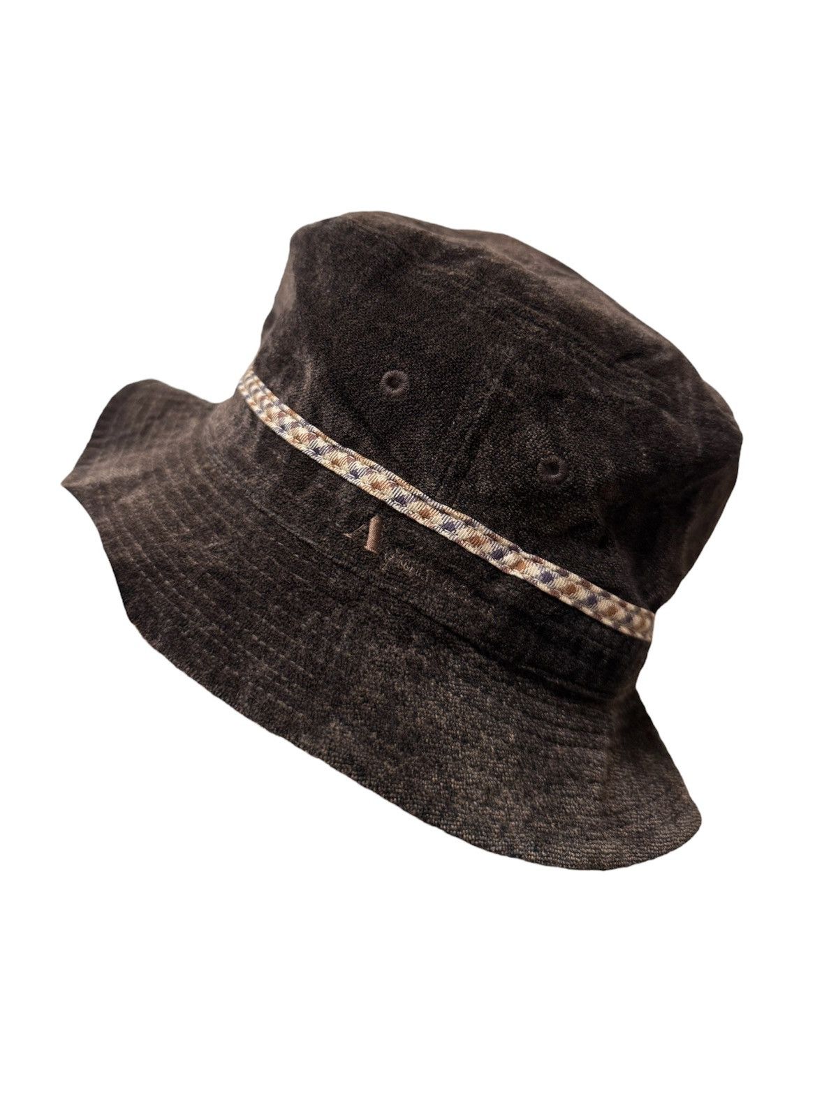 Vintage Aquascutum velour bucket hat cap