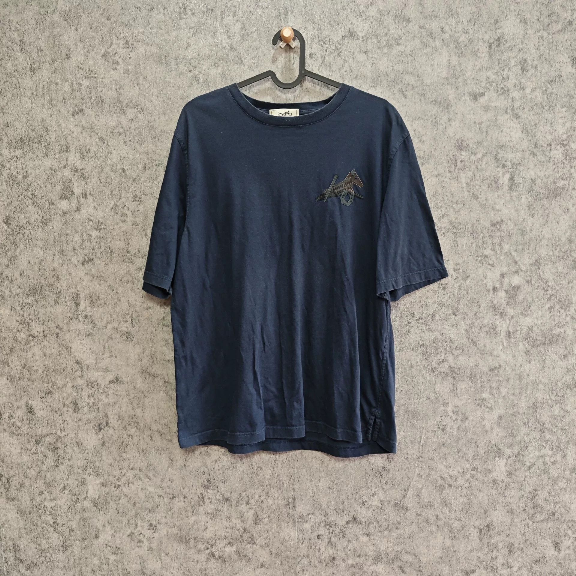 Hermes Hermes Retro Embroidered T-Shirt s Men Size US S / EU 44-46 / 1 - 1 Thumbnail
