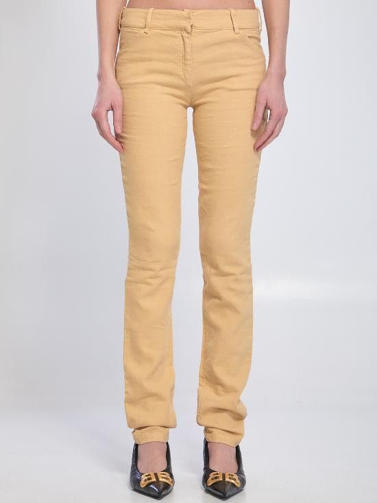 Balenciaga BALENCIAGA Women Straight Pants 8435 YELLOW Size 26" / US 2 / IT 38 - 1 Thumbnail