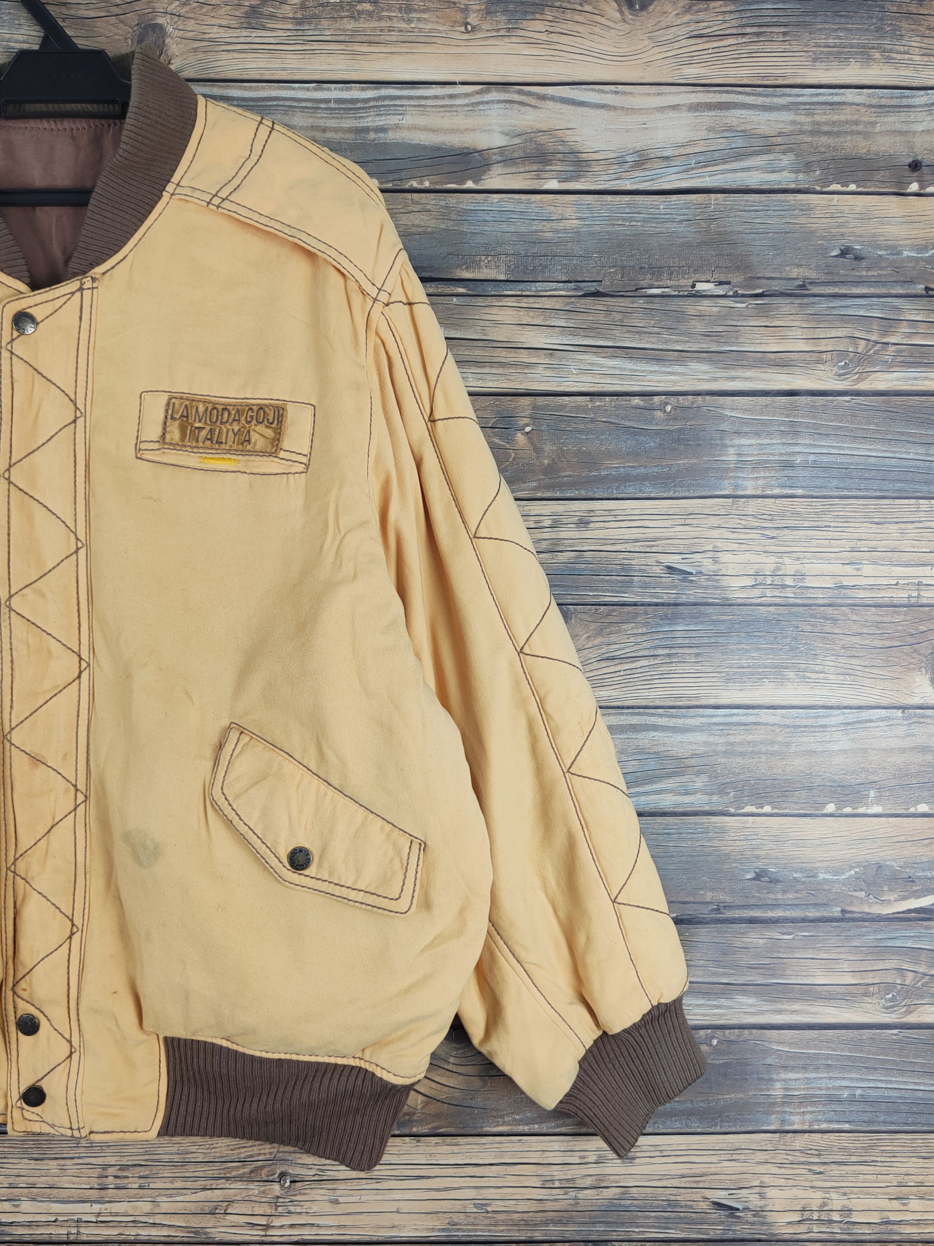 Vintage vintage italy Yellow Jackets #W1655 Size US XL / EU 56 / 4 - 6 Thumbnail