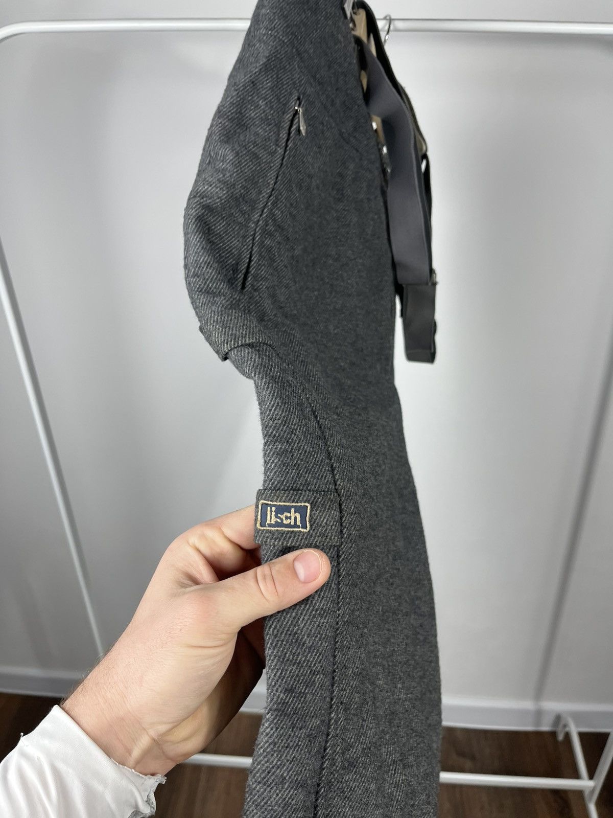 Other Richard Lisch & Co Grey Wool Trousers With Suspenders EU52 Size US 34 / EU 50 - 6 Thumbnail