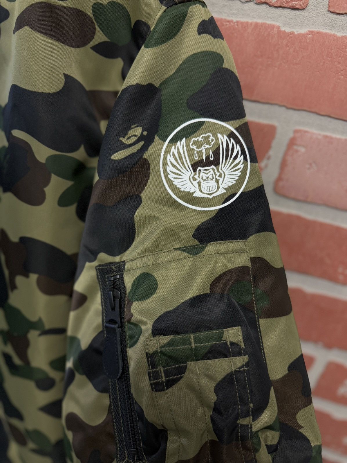 Bape Bape Camo Jacket MA-1 Shark Green Camo (NEW) Size US XXL / EU 58 / 5 - 10 Thumbnail