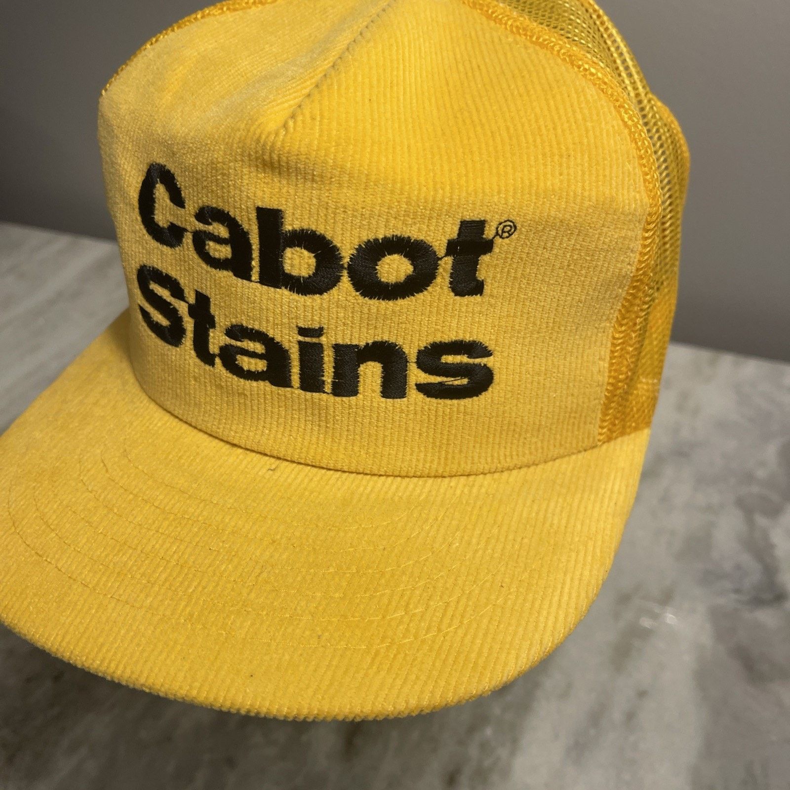 Vintage VTG 80S CABOT WOOD STAINS CARPENTRY RETRO CORDUROY TRUCKER Size ONE SIZE - 3 Thumbnail