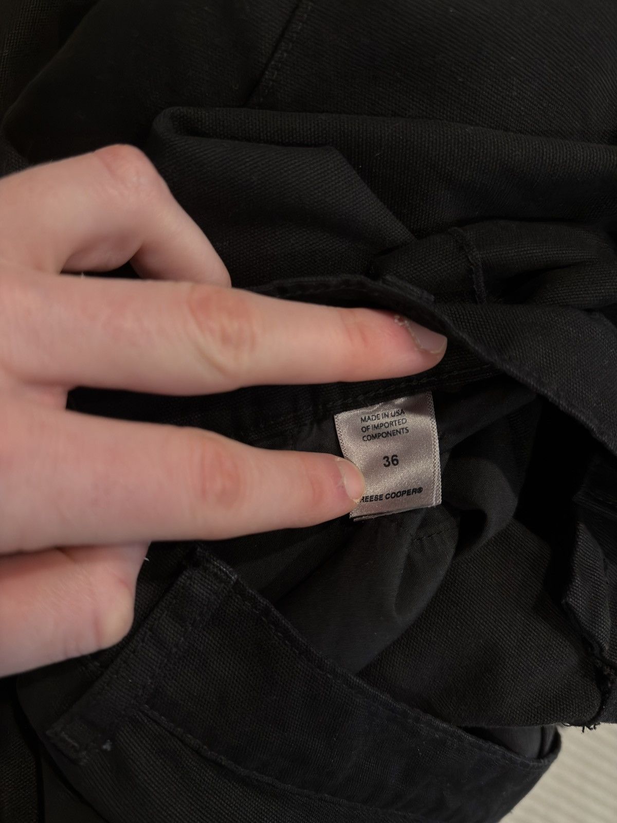 Reese Cooper SS21 Black Darted Pants Size US 36 / EU 52 - 4 Thumbnail