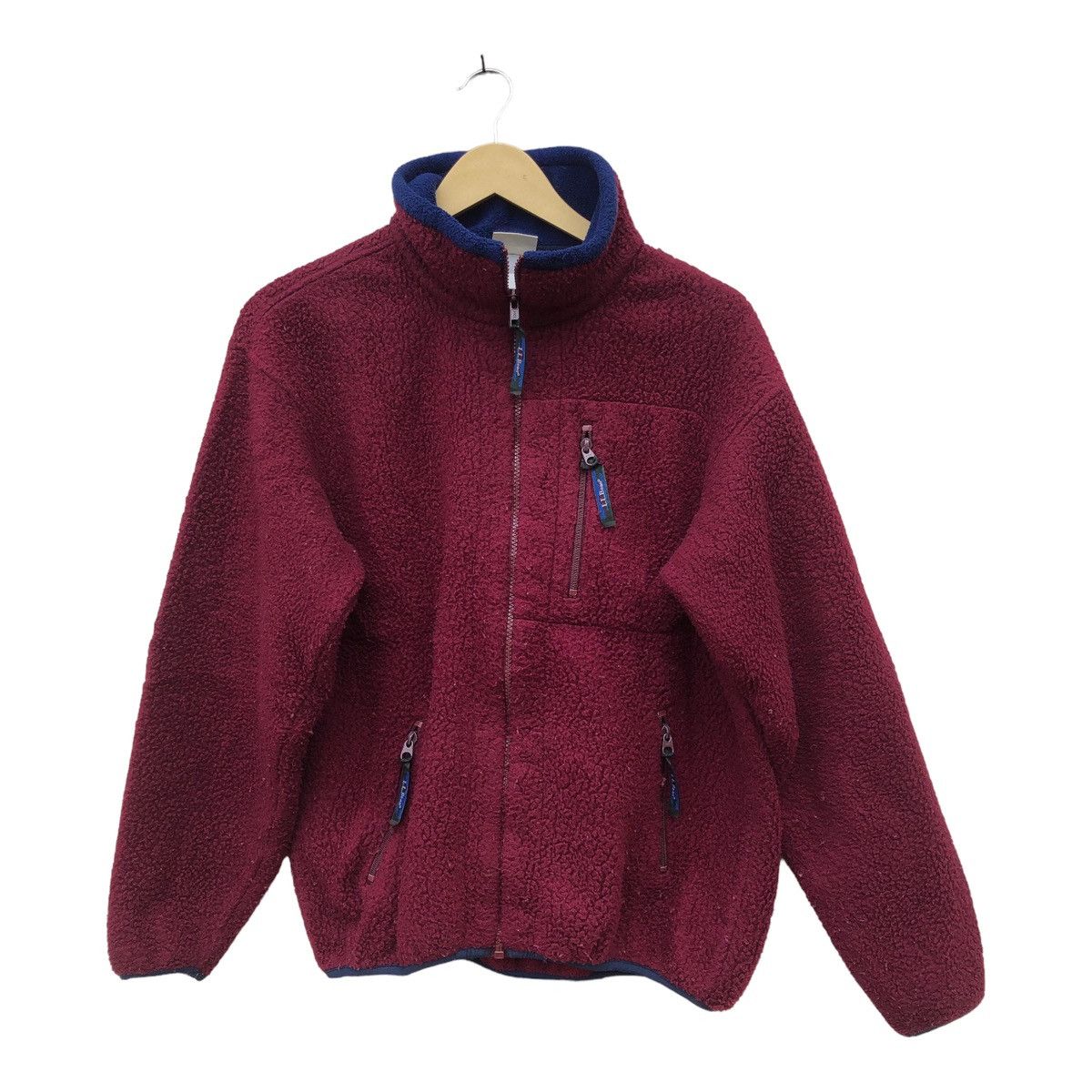 L.L. Bean × Smartwool L.L Bean Fleece Jacket Red Color Size US M / EU 48-50 / 2 - 1 Thumbnail
