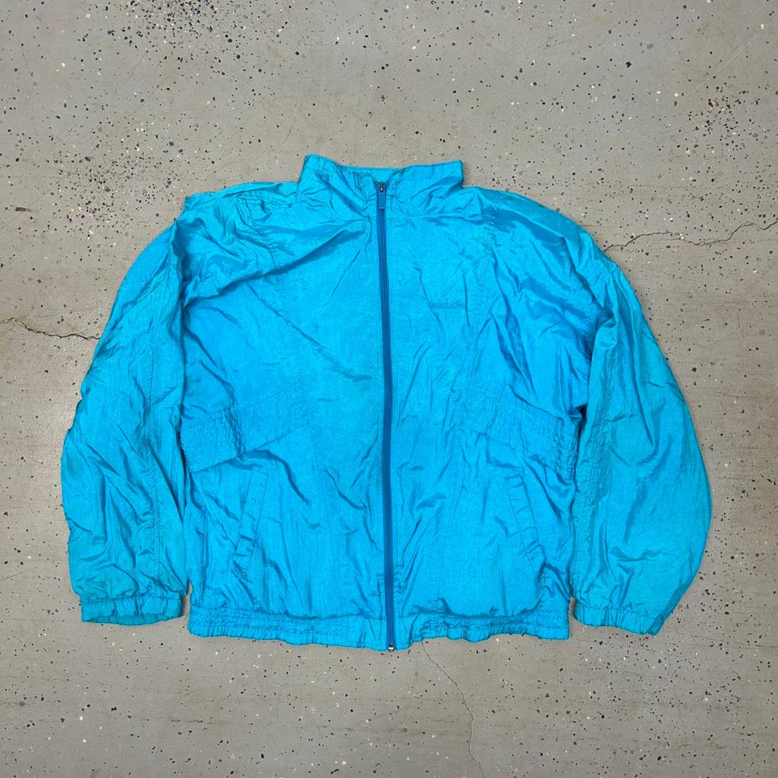 Reebok Blue vintage 80s Reebok lightweight windbreaker jacket Size US L / EU 52-54 / 3 - 1 Thumbnail