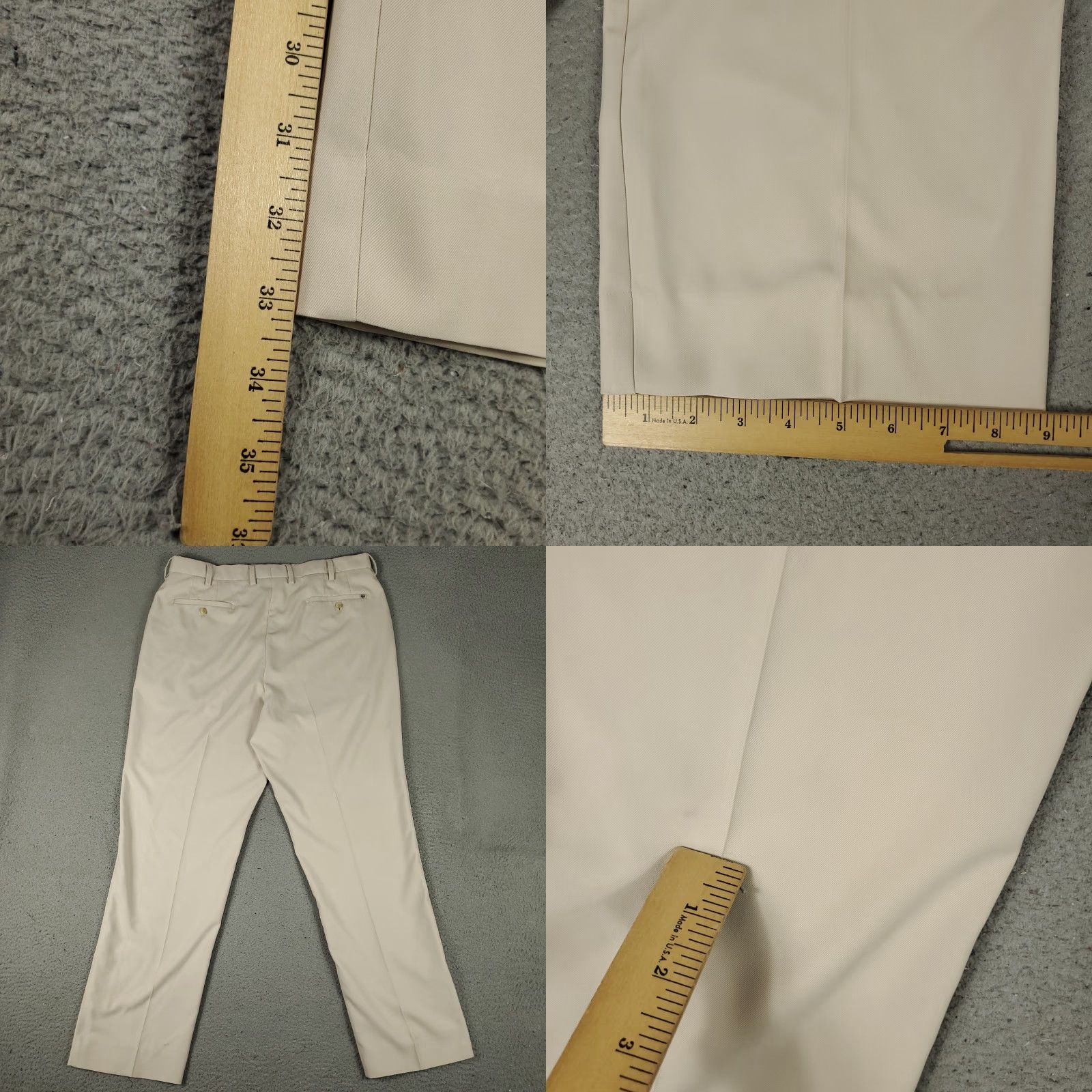 Peter Millar Peter Millar Pants Mens 38x33 Beige Chino Trousers Slim Fit Slash Pockets Regular Inseam 33 Hem Straight Front Flat Front LI** Size US 38 / EU 54 - 8 Thumbnail