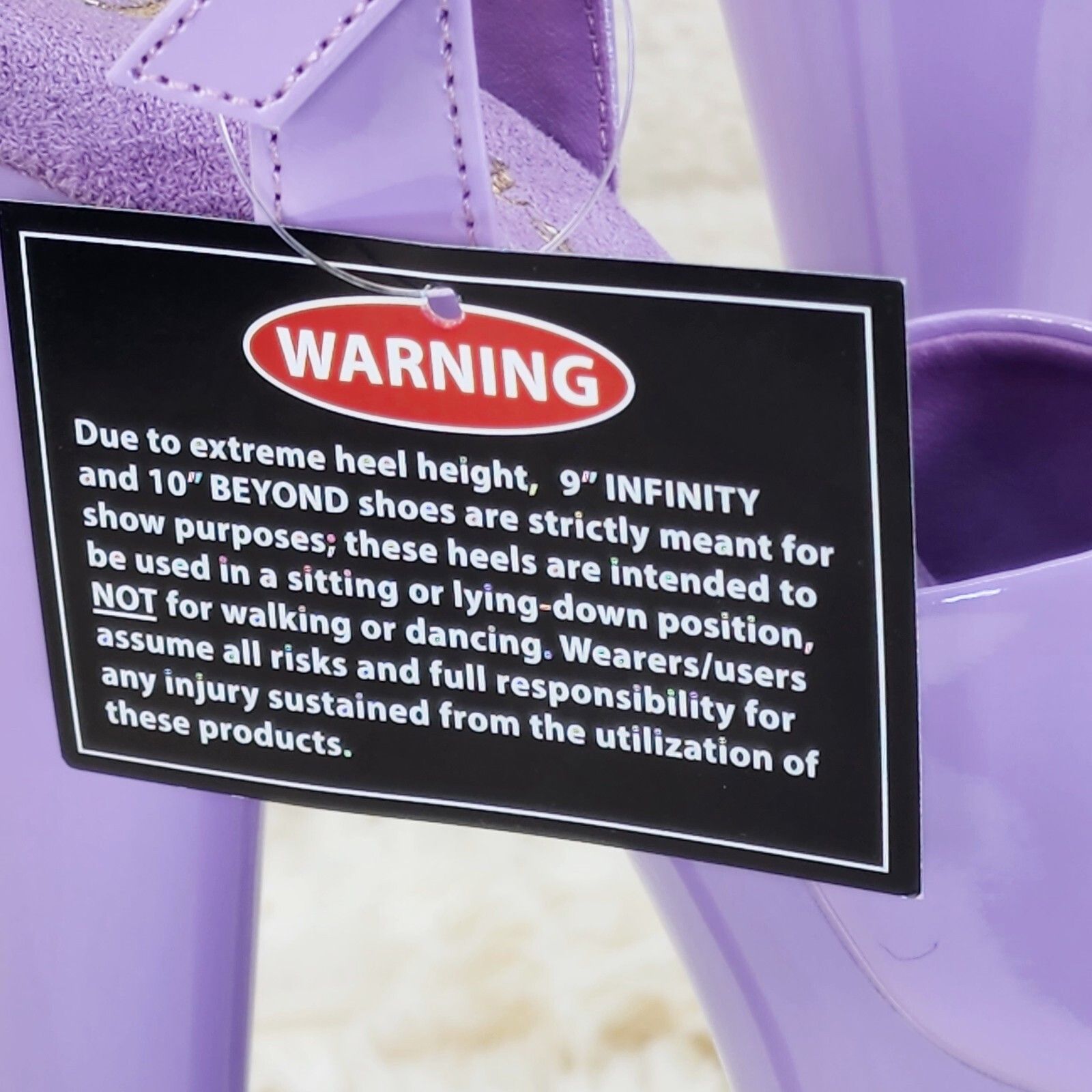 Other Beyond 009 Lilac Purple Patent Platform Extreme 10" Heels Si Size US 7 / IT 37 - 5 Thumbnail