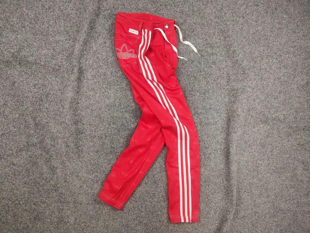 Adidas Adidas Originals x Fiorucci Retro 3-Stripe Red Track Pants Size 30" / US 8 / IT 44 - 1 Thumbnail
