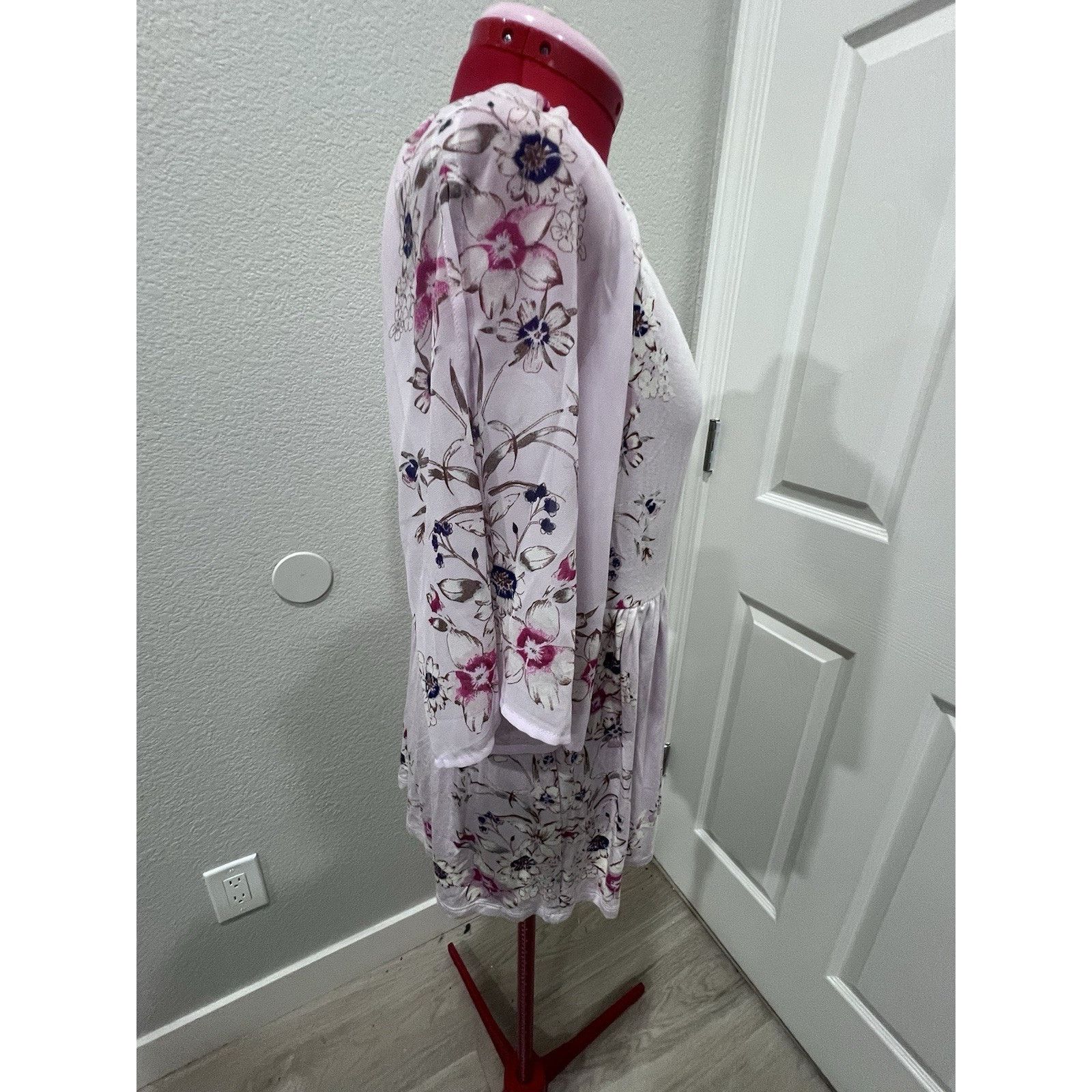 Anthropologie Anthropologie One September Pink Floral Garden Border Fairy Size XS / US 0-2 / IT 36-38 - 10 Thumbnail