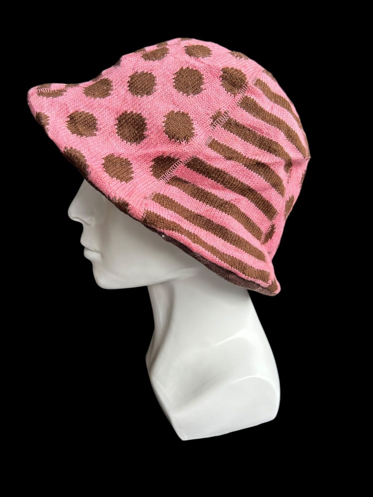 Japanese Brand × Kapital × Vintage 🌈Hippies style Polkadot Design Rare Bucket Hats Like Kapital Size ONE SIZE - 4 Thumbnail