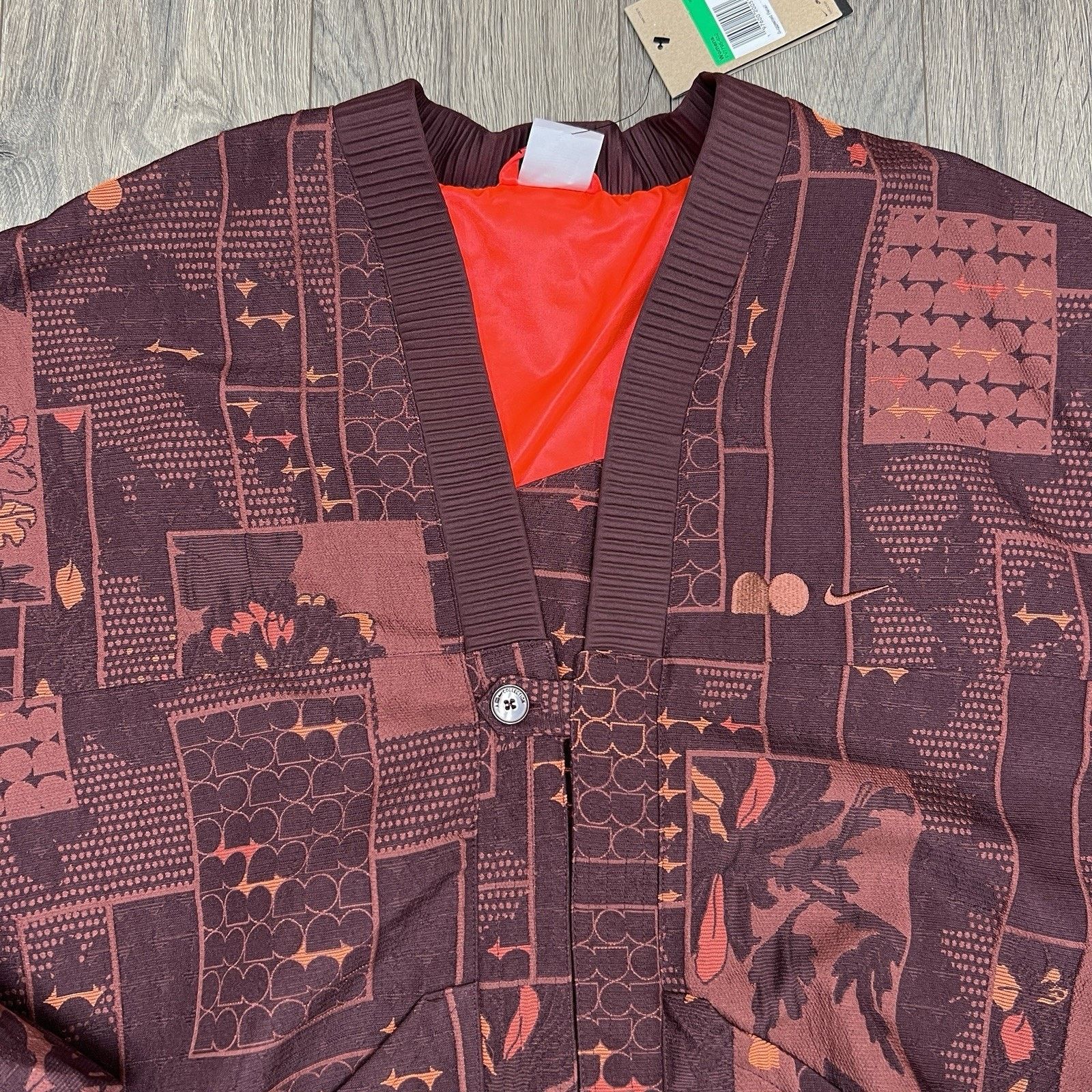 Nike Nike Naomi Osaka Jacket Size XL Womens Jacquard Burgundy Size XL / US 12-14 / IT 48-50 - 7 Thumbnail