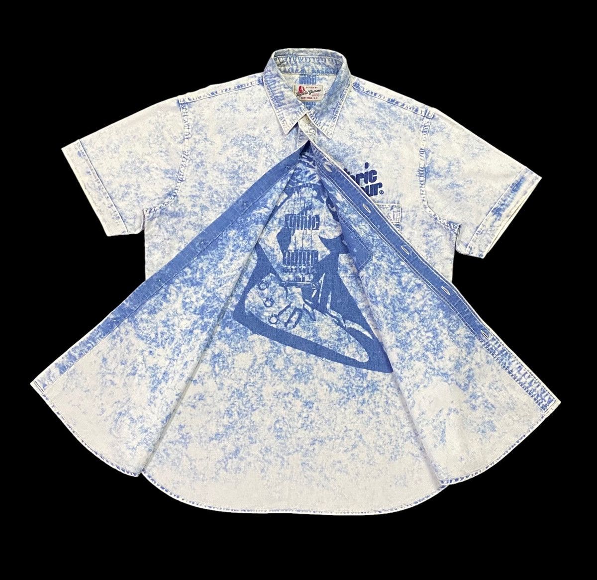 Hysteric Glamour × Japanese Brand Rare Design‼️Hysteric Glamour Acid Wash Shirt Button Ups Size US M / EU 48-50 / 2 - 24 Thumbnail