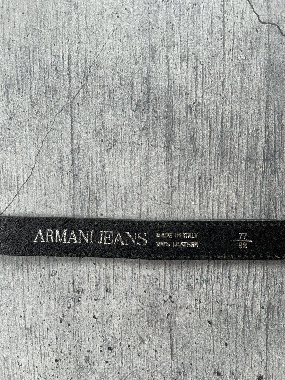 Armani Armani Jeans Belt Leather 100% Vintage Avant Garde Y2K Size ONE SIZE - 8 Thumbnail