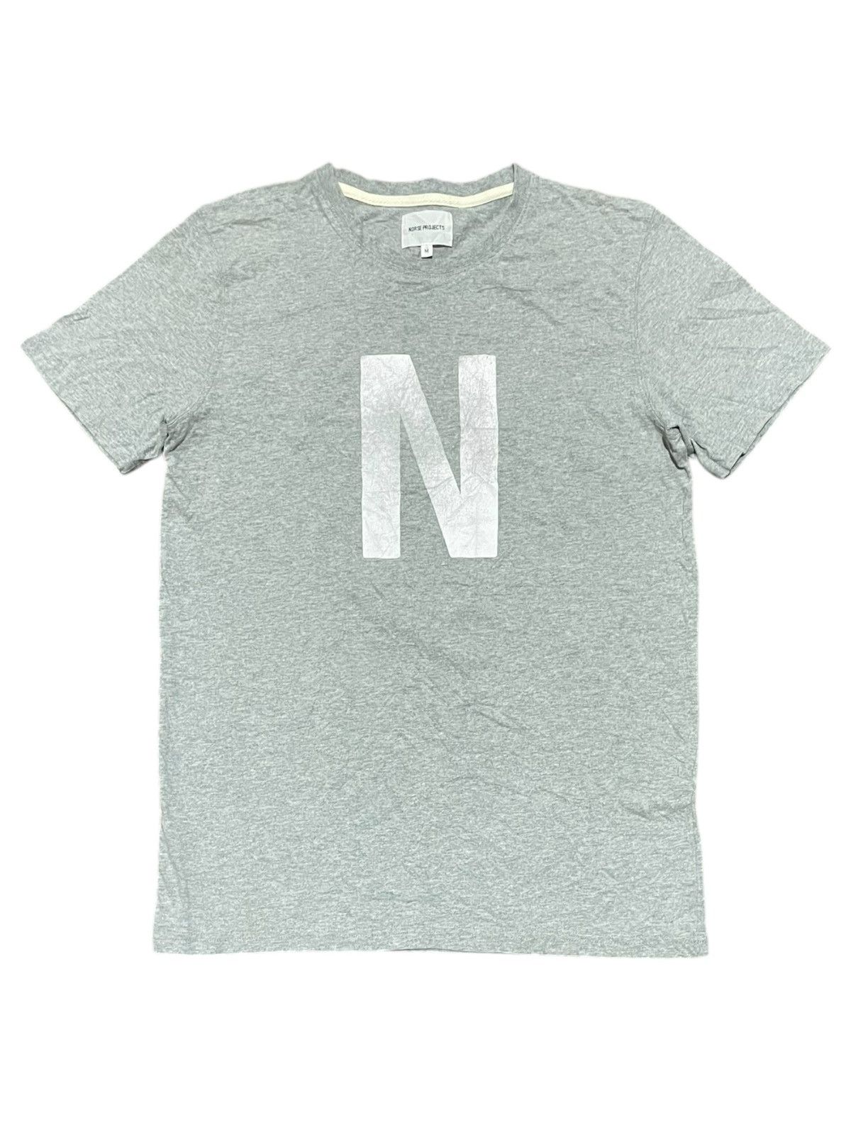 Norse Projects Niels Basic Logo Distressed Tee, image size:1200x1600