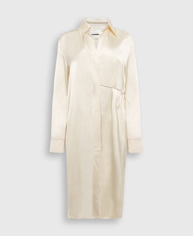 Jil Sander Satin dress Size XS / US 0-2 / IT 36-38 - 1 Thumbnail