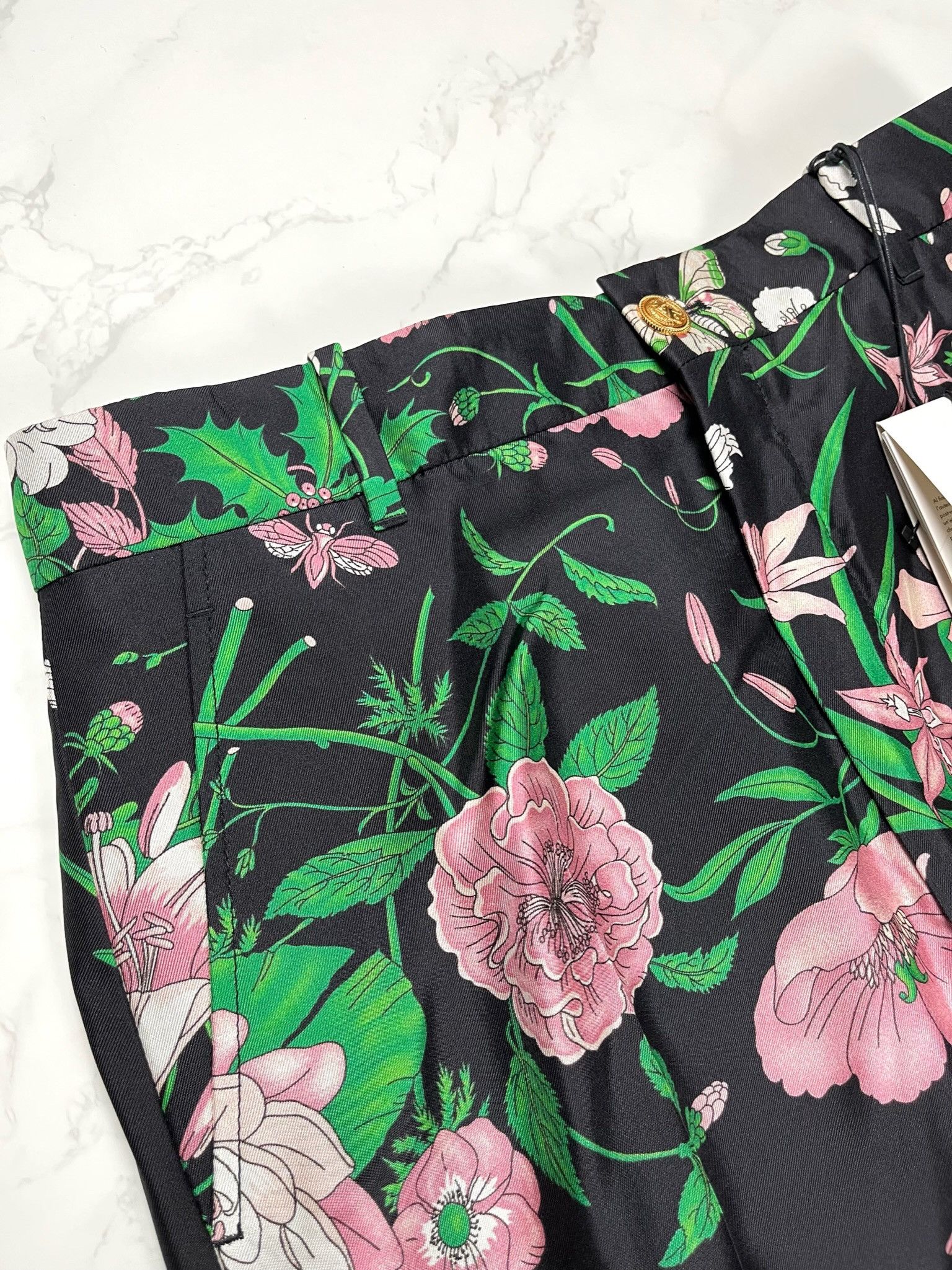 Gucci 🔥75% OFF🔥 [SALE] Gucci Floral Print Silk Palazzo Pants Size 28" / US 6 / IT 42 - 13 Thumbnail