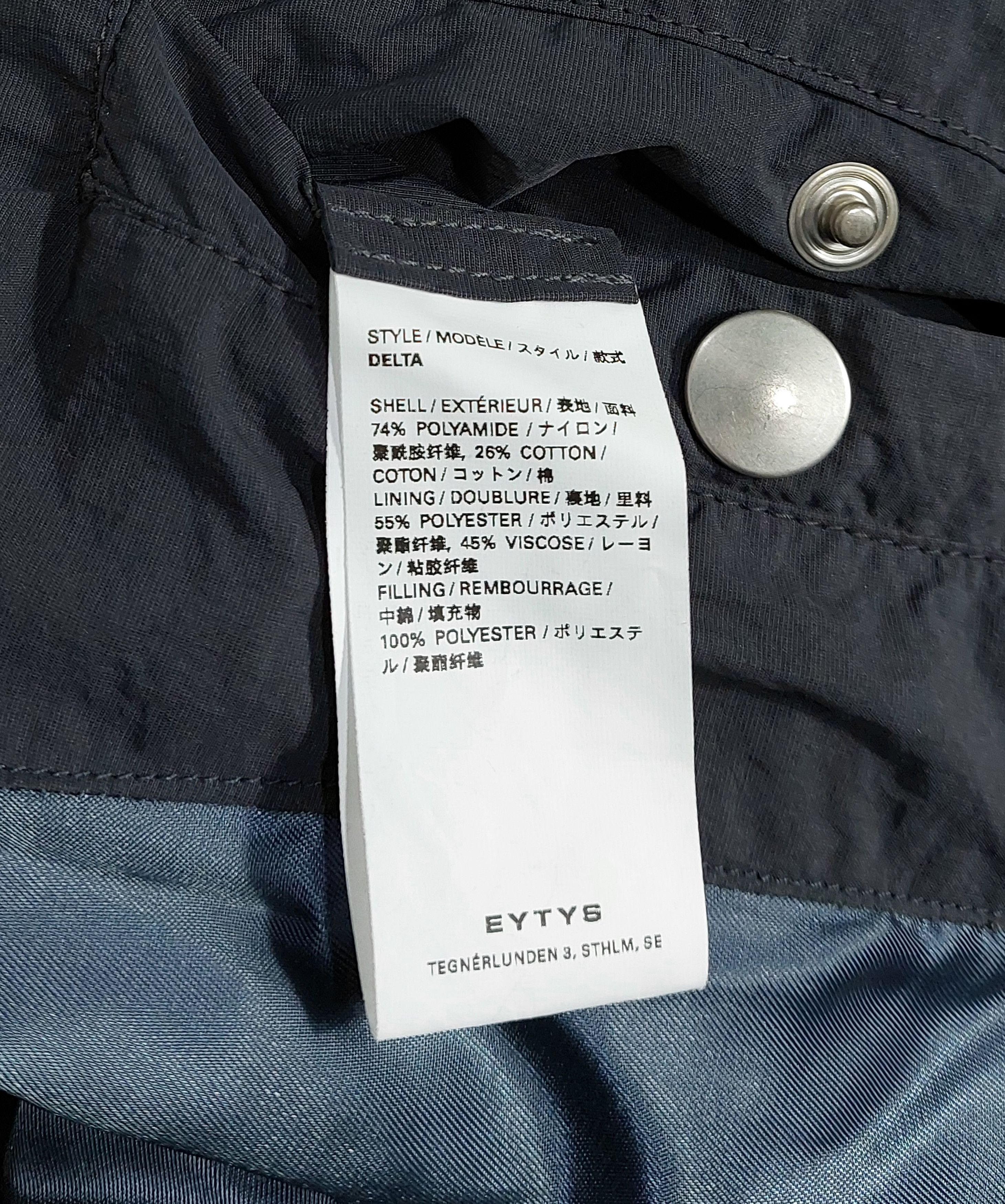 Eytys delta bomber jacket - washed stone XL Size US XL / EU 56 / 4 - 6 Thumbnail