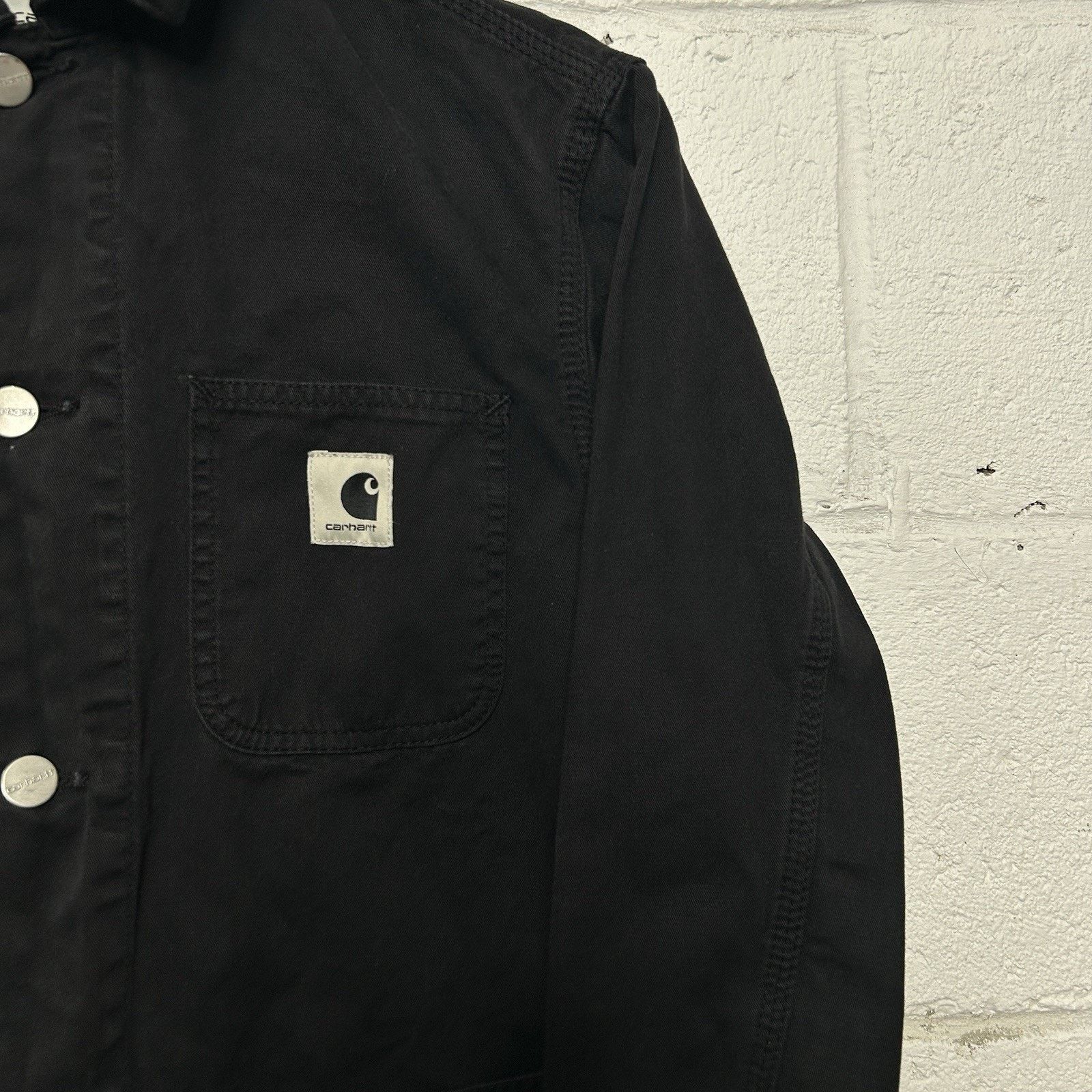 Carhartt Carhartt WIP Women's Unlined Michigan Chore Jacket “Black” Size XS / US 0-2 / IT 36-38 - 3 Thumbnail