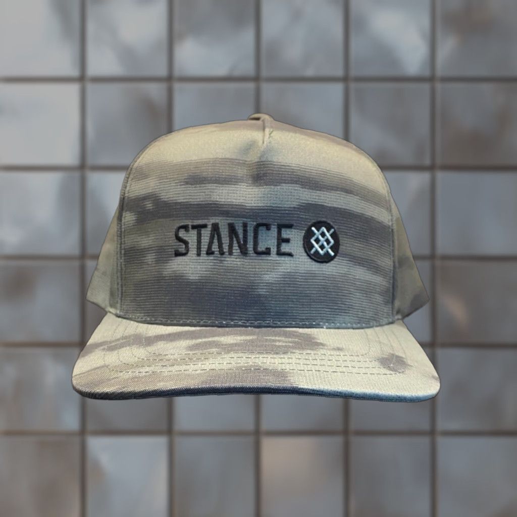 Vintage Stance Icon Hat Mens One Size Green Camo Snapback Adjustable Size ONE SIZE - 1 Thumbnail
