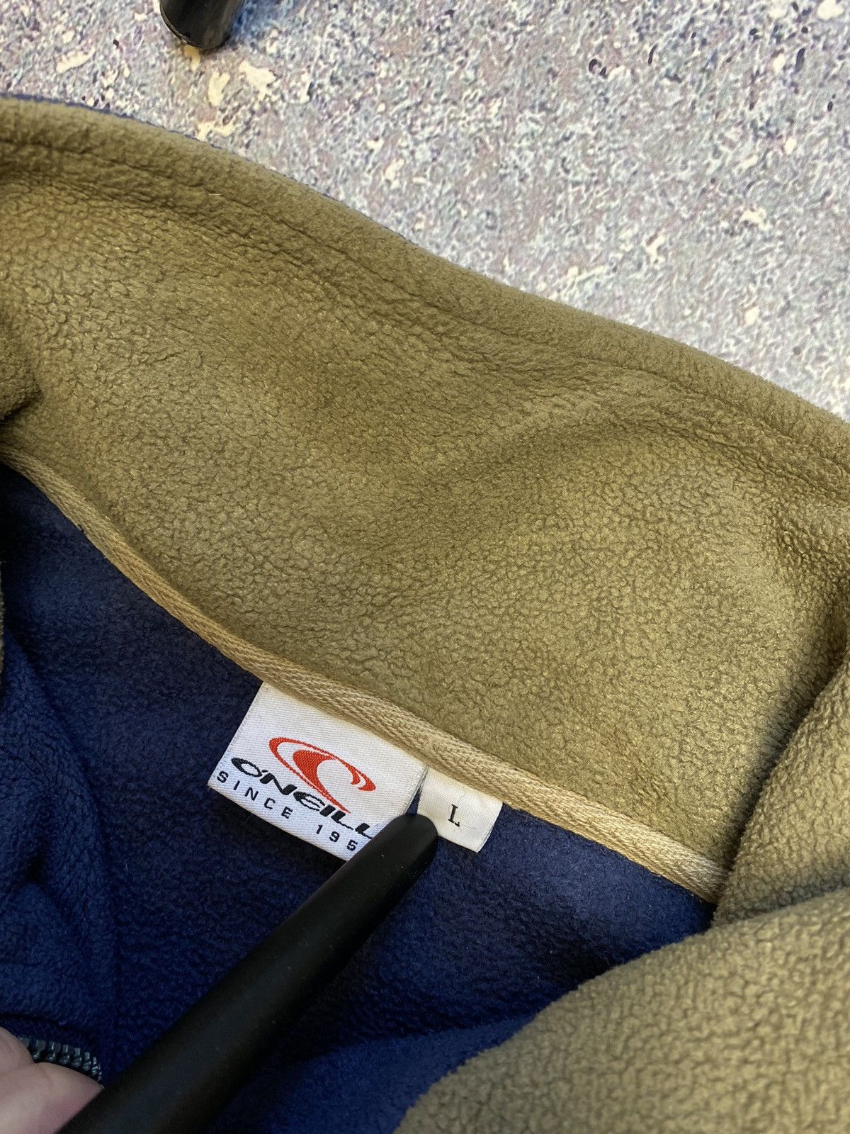 O'Neill × Vintage 💥CRAZY SURF STYLE ONEILL BIG LOGO FLEECE Size US L / EU 52-54 / 3 - 17 Thumbnail