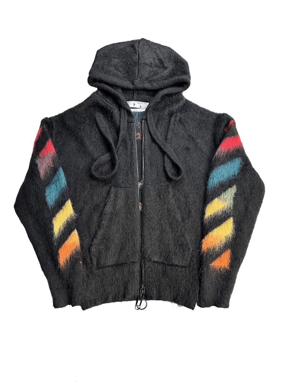 Off-White Off-White Brushed Zipped Hoodie Size US S / EU 44-46 / 1 - 4 Thumbnail