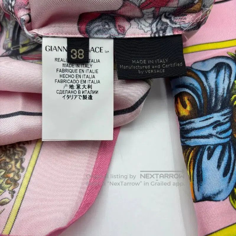 Versace Versace Pink Silk Long Sleeve T-Shirt . Size S / US 4 / IT 40 - 3 Thumbnail